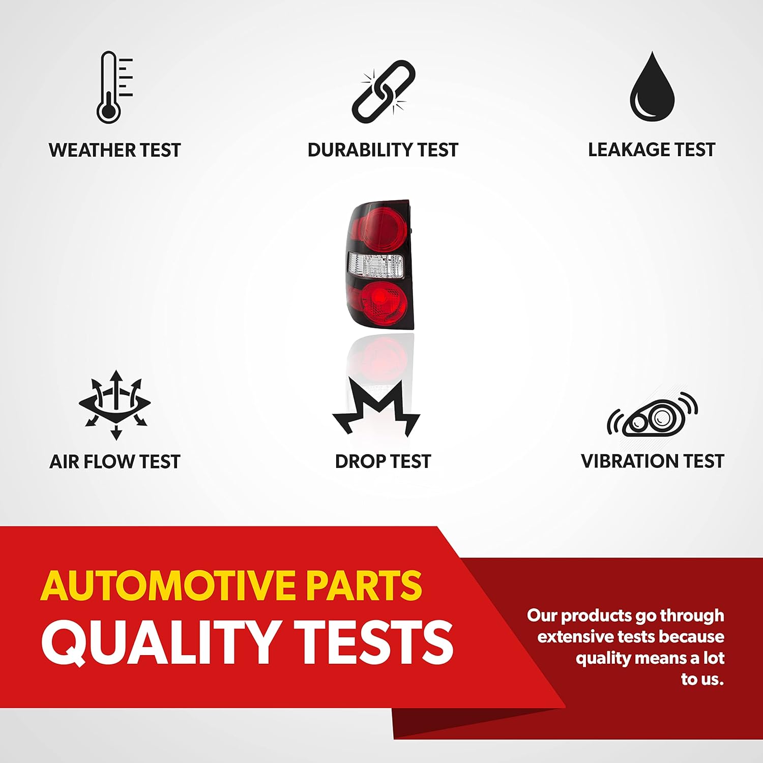 For 2010 2009 2008 2007 2006 Ford Explorer Tail Light Assembly - Fits Driver Side - DOT, ISO Compliant