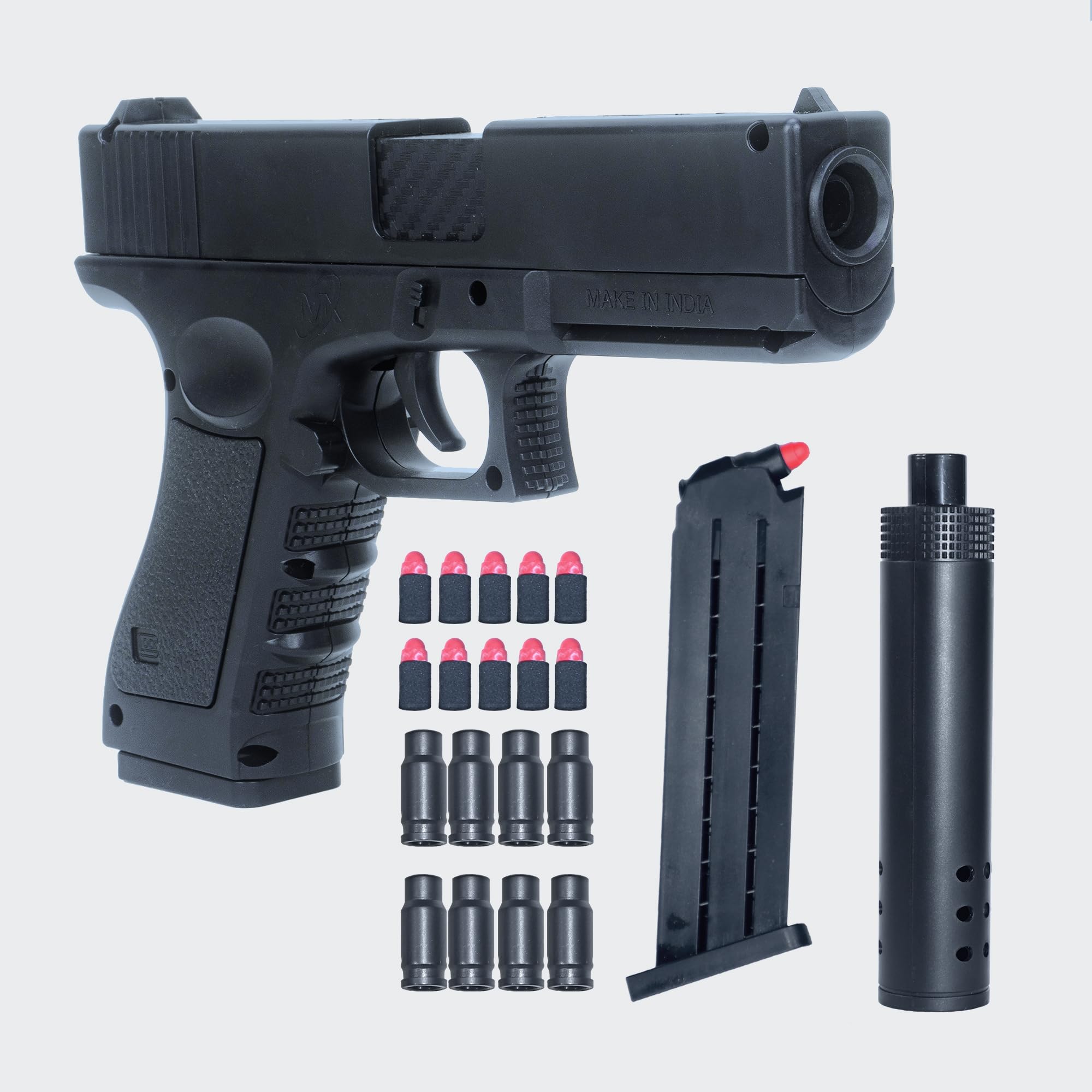 Kids Toy Gun | Thermalshot Soft Bullet Pistol Toy Gun | Pull Back Action with Jump Ejecting Magazine (B0D2TYV3ZM) Amazon Price History, Amazon Price Tracker