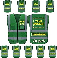 Vista 28 de BeautyWill Chaleco de Seguridad con Logo Personalizado Clase 2 Chaleco Reflectante de Alta Visibilidad Chaleco de Construcción Transpirable