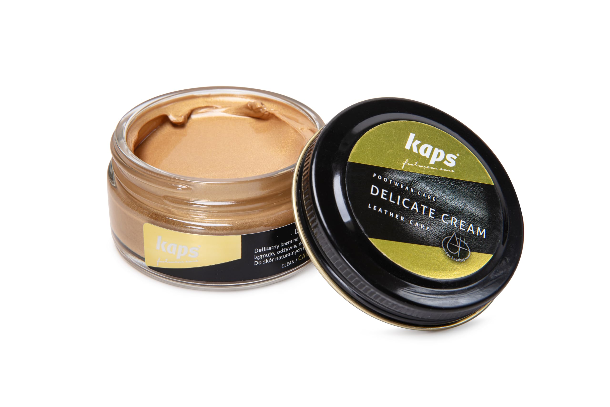 Kaps Leather Shoe Cream - Shoe Care Polish and Colour Conditioner | Refreshes Appearance | For Boots, Handbags, Furniture | Intensive Leather Care and Nourishing | 70 + Shades 50ml — view 85