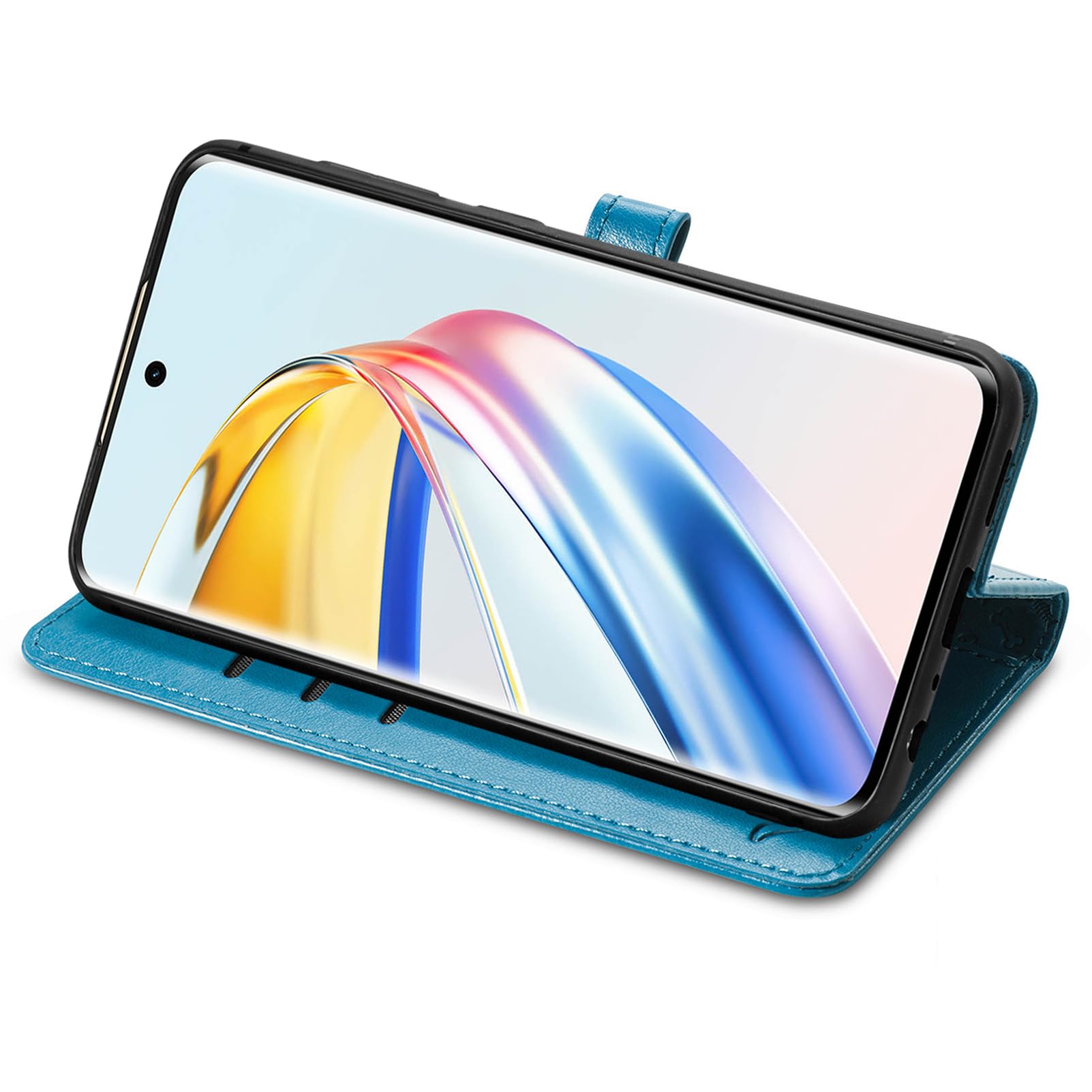 Fertuo Cover per Honor Magic 6 Lite, Custodia a Libro in Pelle PU Flip Case con