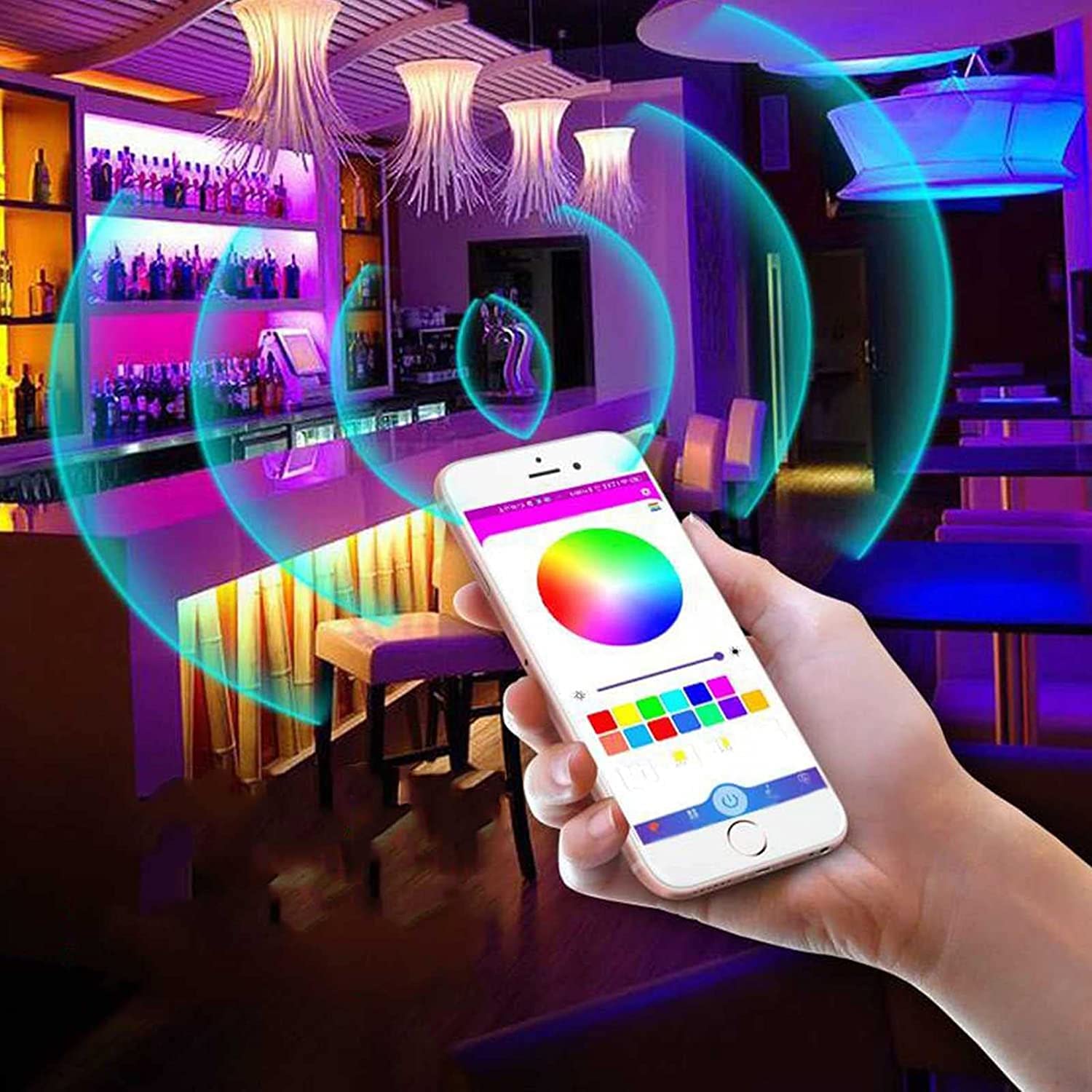 5M LED Strip Strip Lights Decoration Wolke Lights, Donner Wolke Lampe, RGB Musik Lichtstreifen mit App, Dekoration für Zuhause, Spielzimmer, Bar, Party
