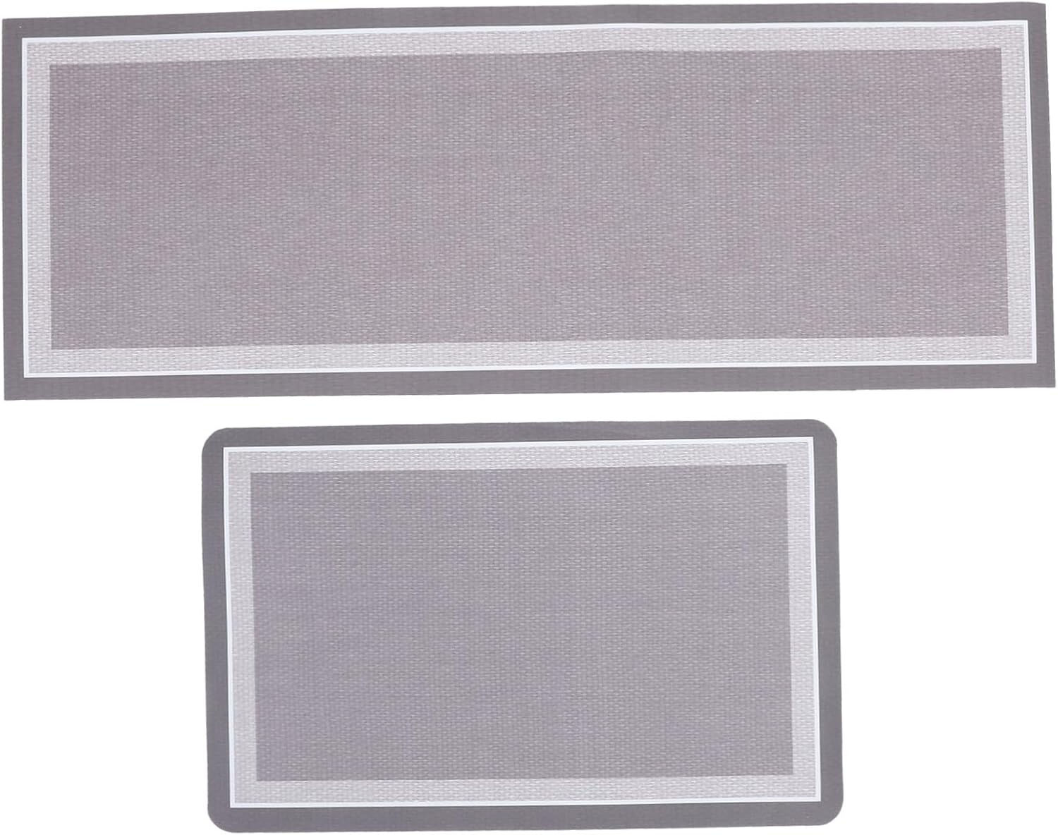 PRETYZOOM 2pcs Modern Design Kitchen Floor Mat Absorbent Rug Non-Slip Washable Entryway Rug for Home
