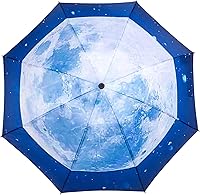 Vista 83 de LANBRELLA Paraguas plegable inverso compacto paraguas de viaje a prueba de viento automático Negro