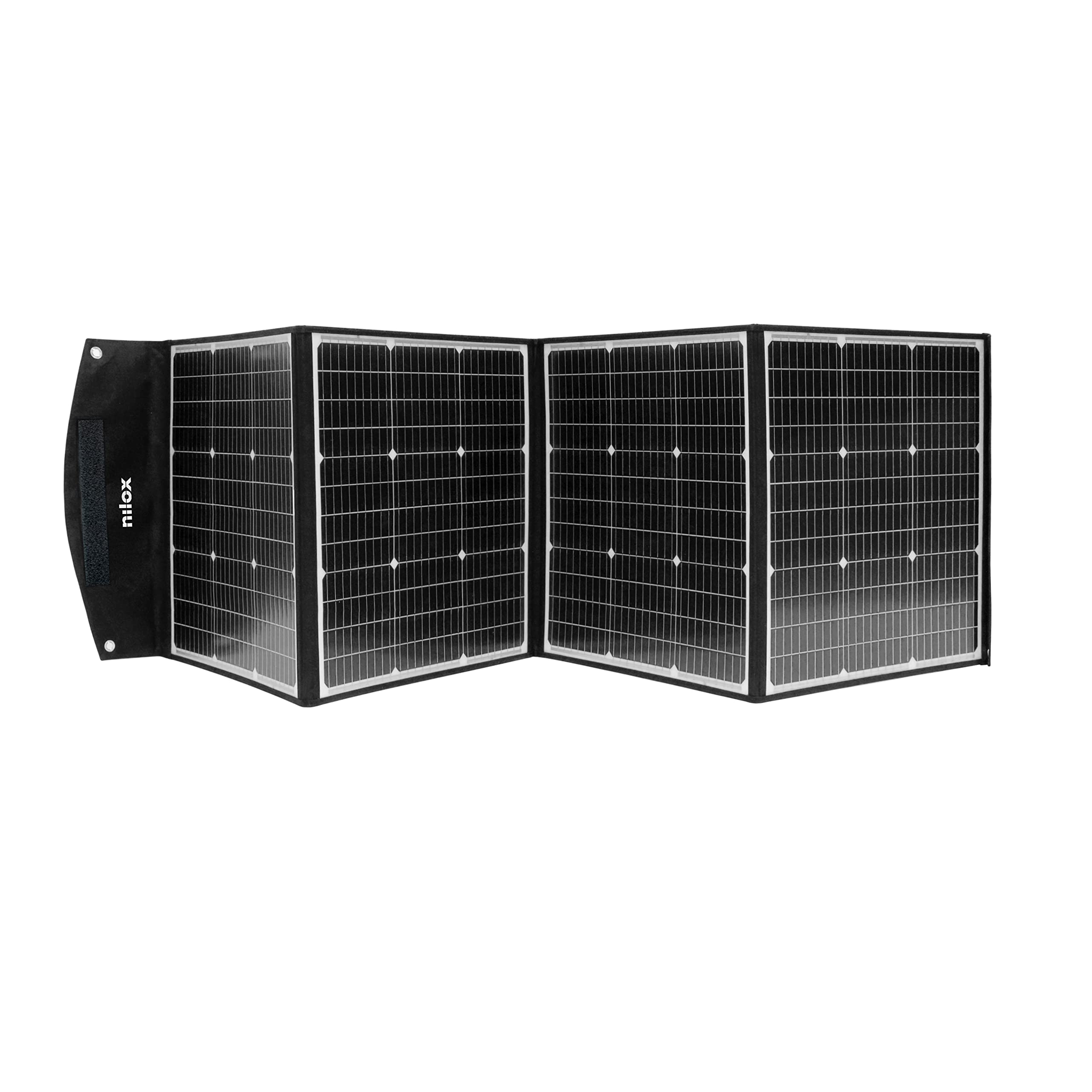Nilox, Pannelli Solari S200, Pannello Fotovoltaico Monocristallino da 200W per Gite Fuoriporta e Uso Domestico, Ricarica di Devices a 5V, Power Station ed Elettrodomestici se Collegato con Inverter