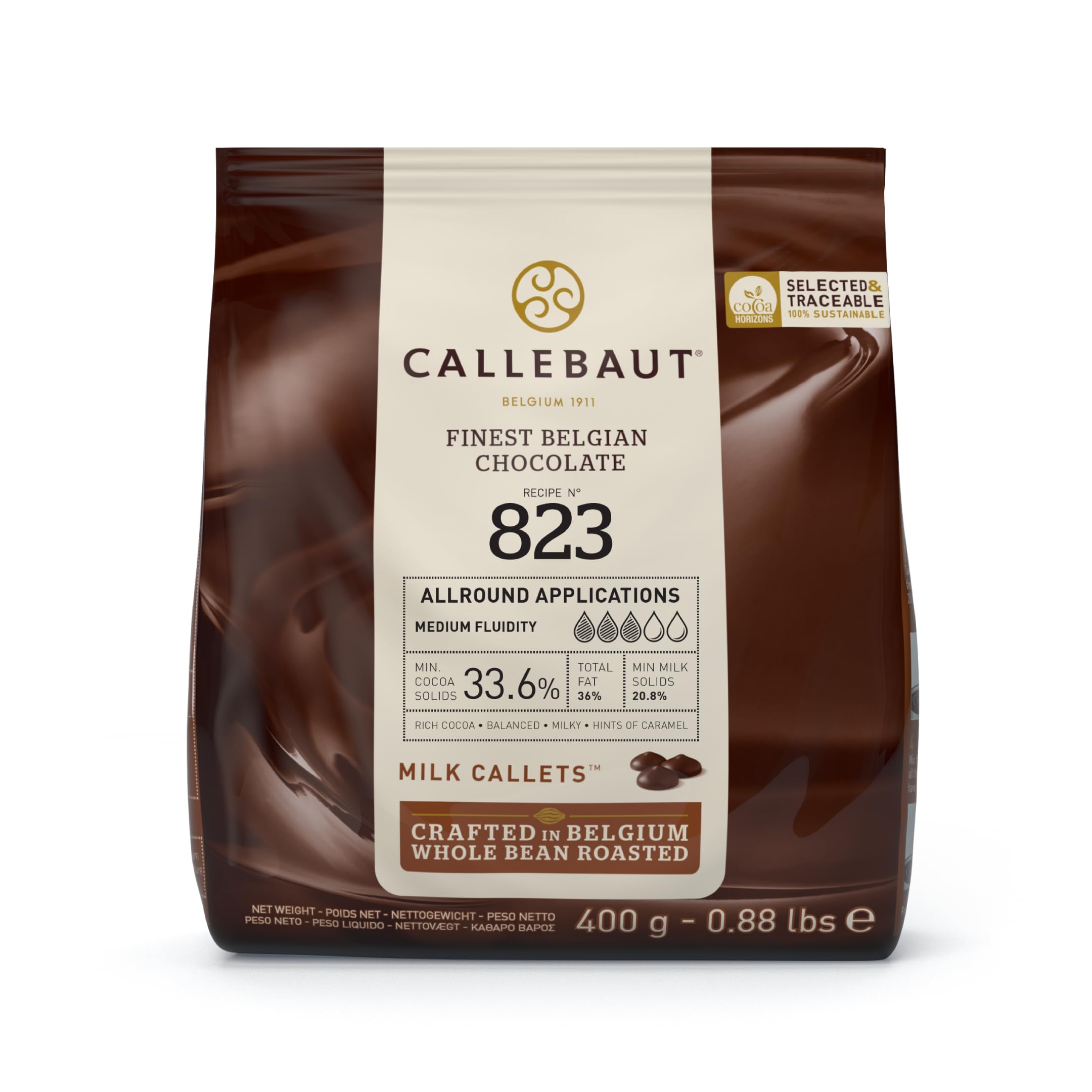 CallebautFinest Belgian Milk Chocolate, 400 g