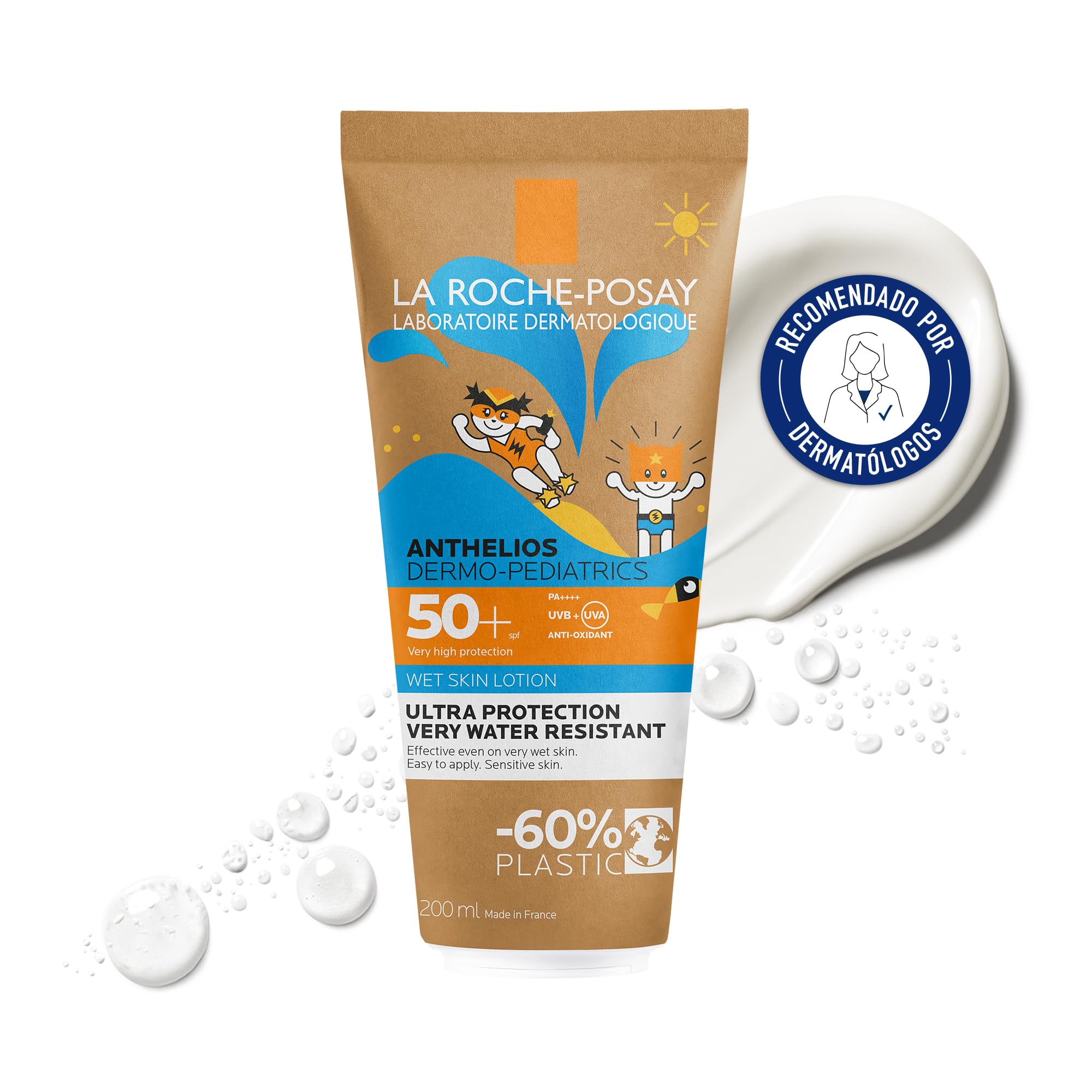La Roche-Posay Anthelios Dermo-Pediatrics Loción Wet Skin SPF50+ 200ml