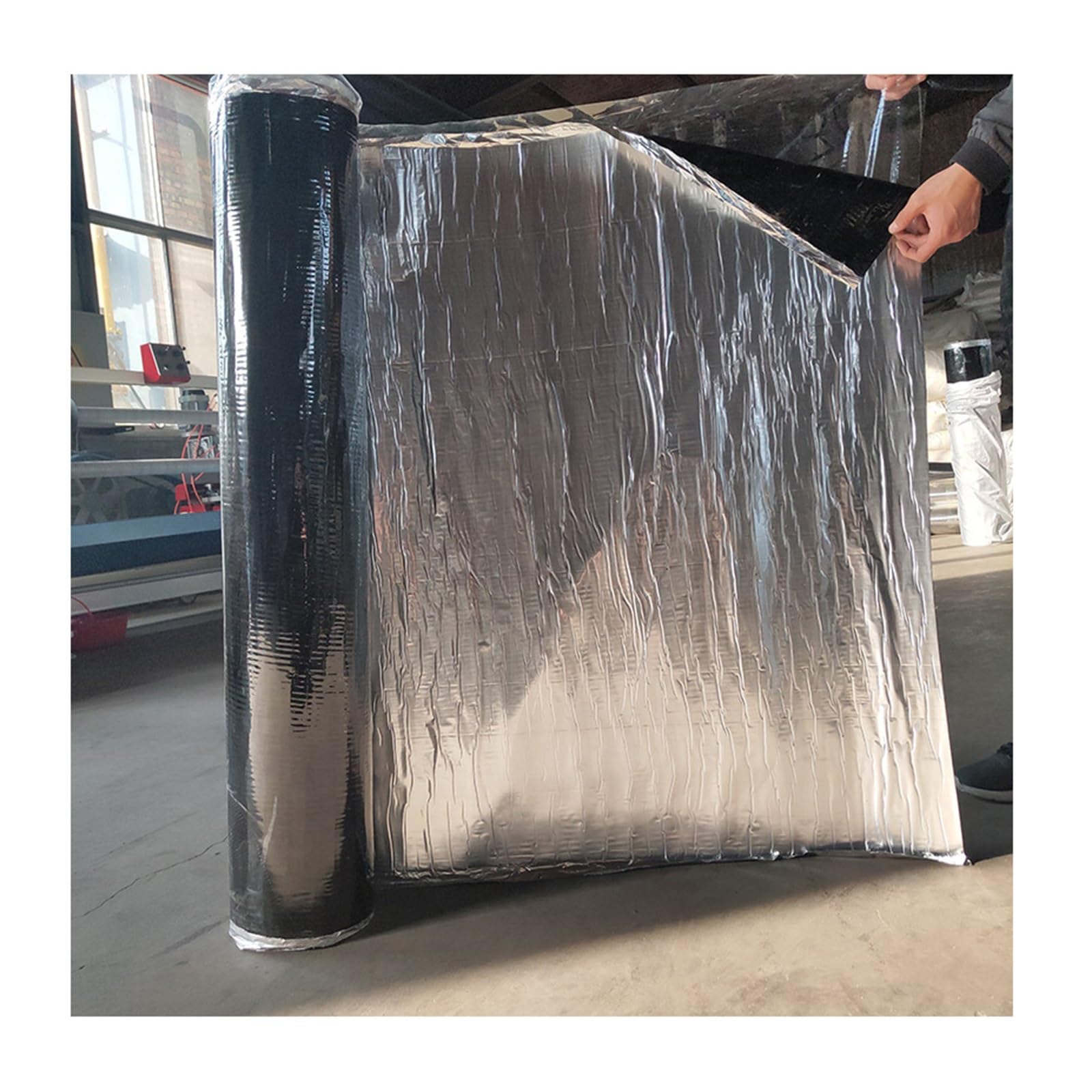 Cinta Autoadhesiva,Cinta de Aluminio Adhesiva，Banda bituminosa Impermeable Ruban de Papier,para Caravanas, Techo, Ventana, Ruptura De Tuberías, Goteras, Grietas(THK2mm/W1*L3m)
