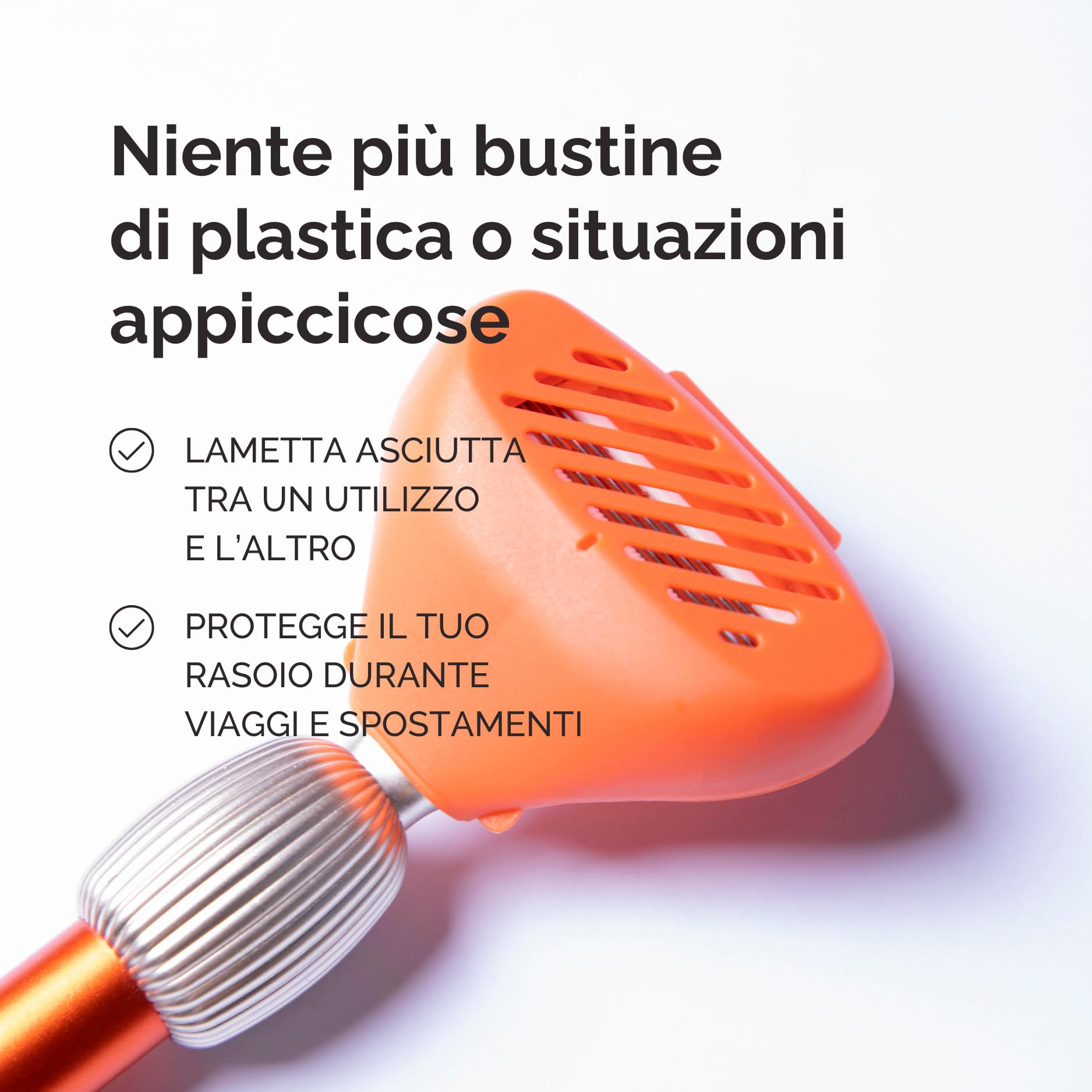 Fler The Razor Shave Set - Rasoio Donna con Testine Intercambiabili, Rasoio con Supporto, 6 Lamette di Ricambio e Custodia Protettiva, Rasoi Unisex, Lametta con Aloe Vera, Vitamina E, Lilla Lilac