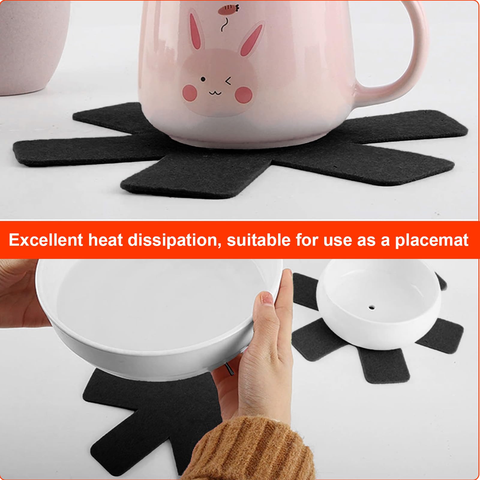 Pan Protector 10 Pcs s For Stacking, 2 Sizes Felt Larger Thicker Pot ...