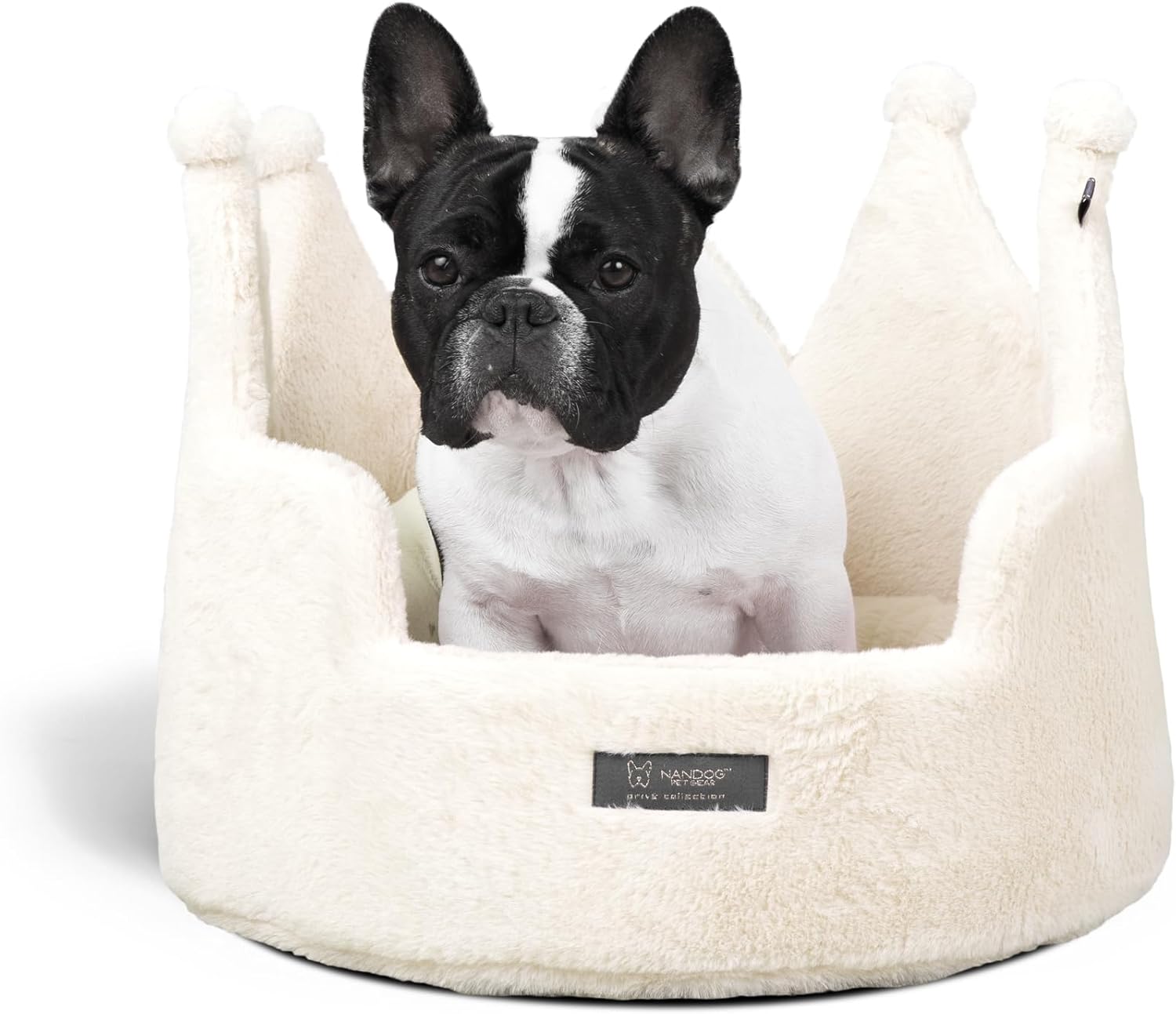 NANDOG Pet Gear Crown Cozy Round Dog and Cat Bed