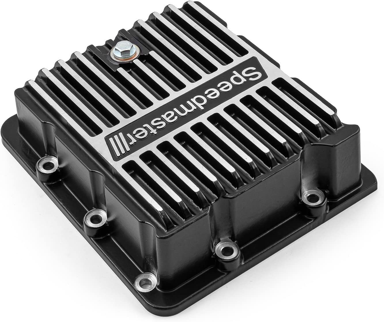 Speedmaster PCE221.1022.02 Compatible with Ford C4 High Volume Transmission Oil Pan Cast Aluminum Finned Black [1.750qt]