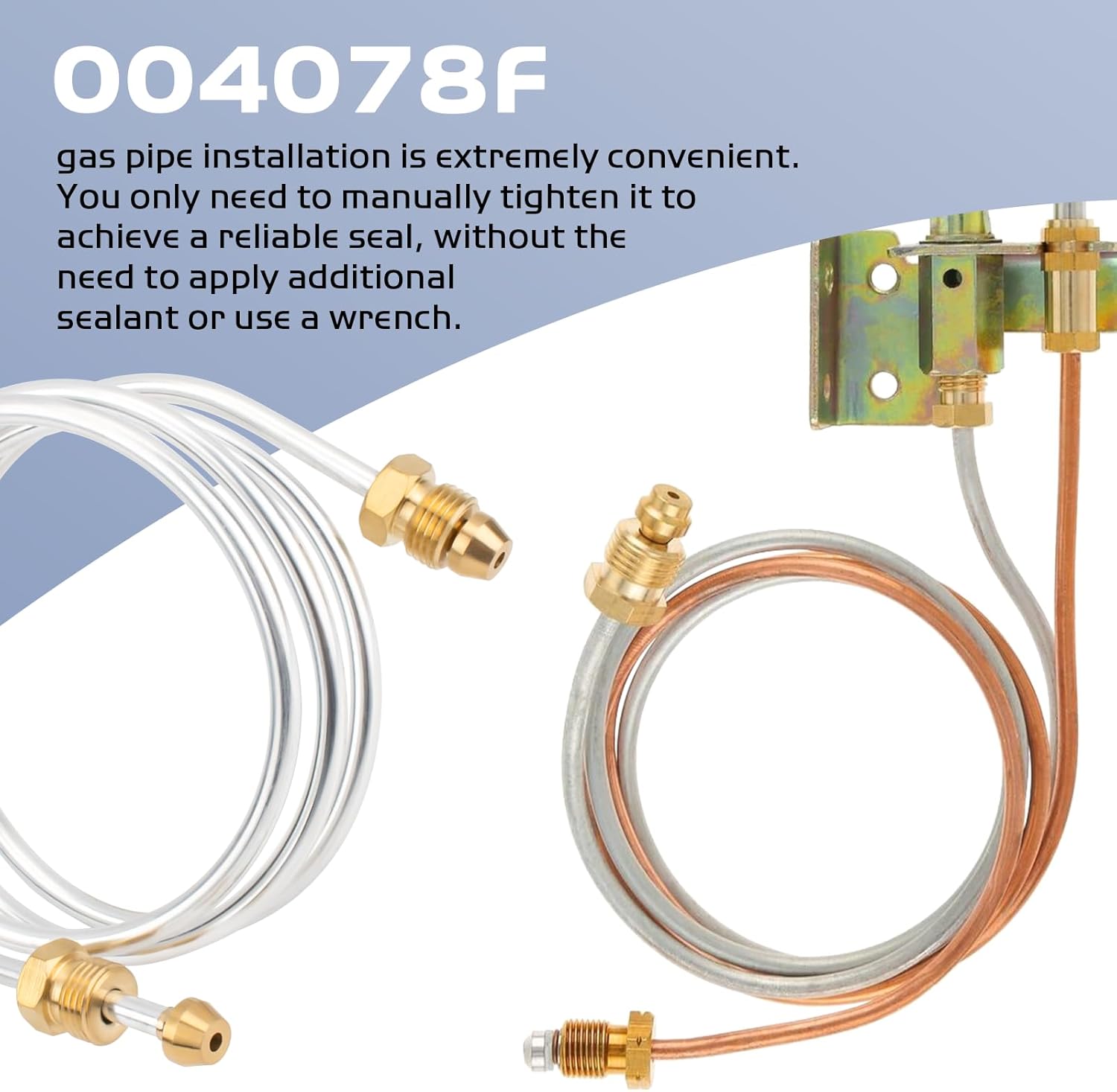 004078F 34" Pilot Tube Compatible with Raypak Pool Spa Pak Heater 53A 055A 055B 105A 105B 130A 153 Models, Pilot Tube Assembly for Raypak, Pool Heater Parts