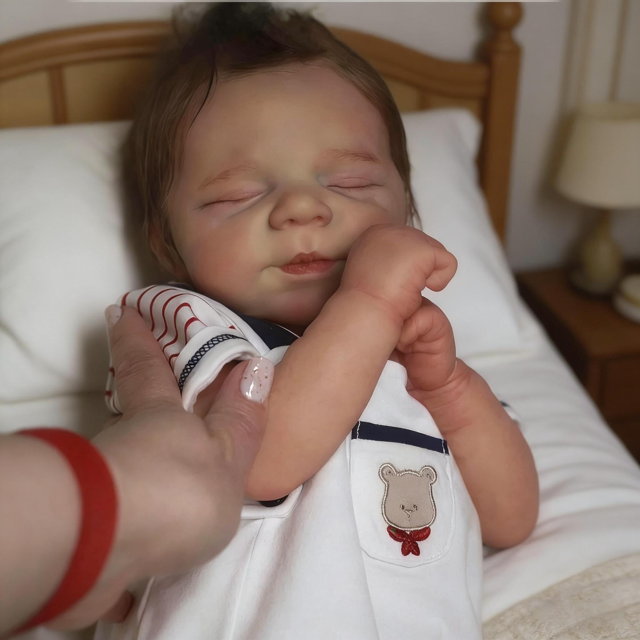 Prawdziwe życie Reborn Baby Dolls silikonowe pełne ciało winyl 45 cm realistyczna lalka noworodek chłopiec realistyczna lalka bobas wygląda prawdziwie Reborn lalki zabawka dla dzieci prezenty