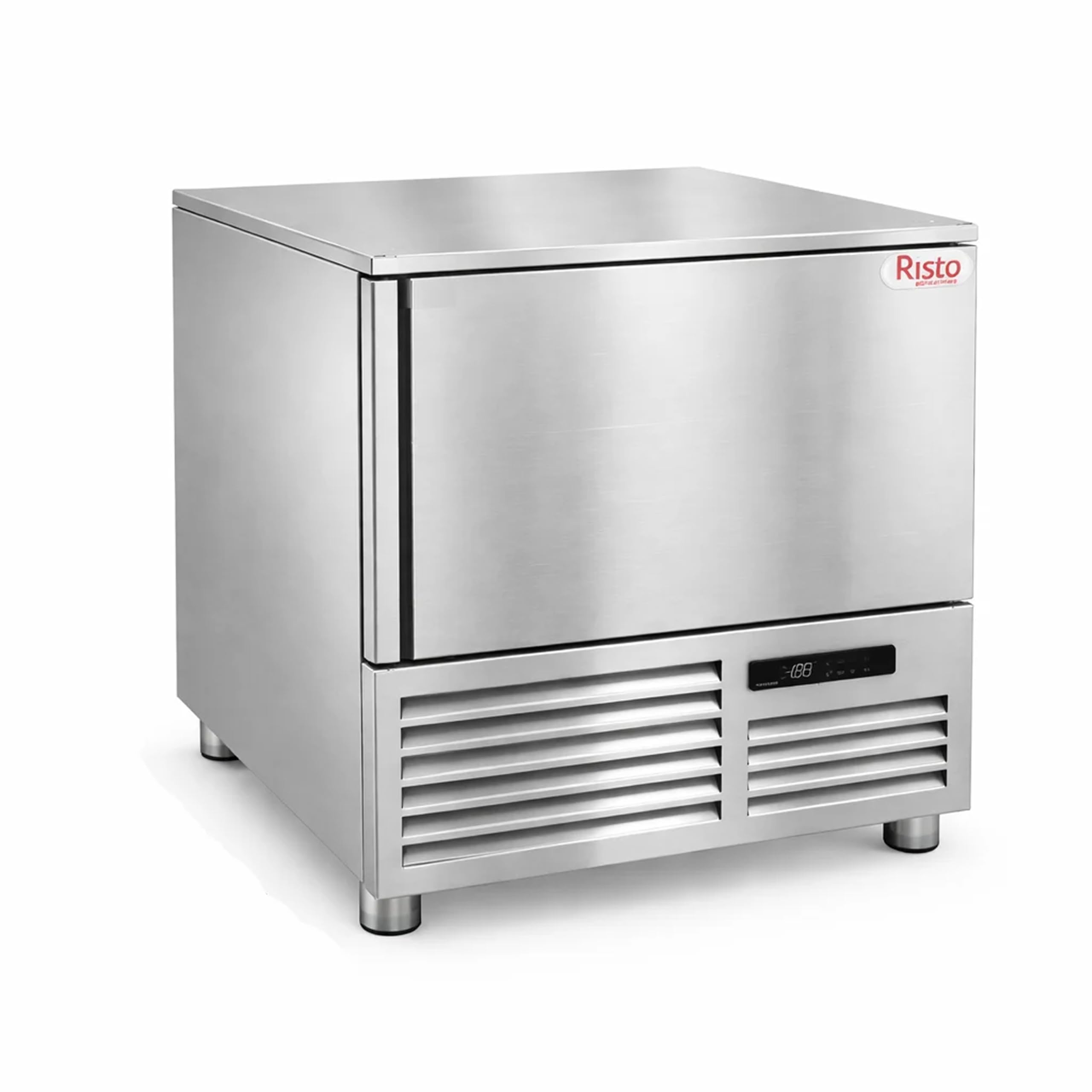 Abbattitore di Temperatura Professionale 5 Teglie 600x400 mm/GN 1/1 - +8°C / -40°C, 0.76 kW, Acciaio Inox, Ideale per Ristorazione, Pasticceria e Catering