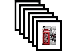 Premium PEALSN Black 8.5x11 Inch Picture Frames 6 Pack