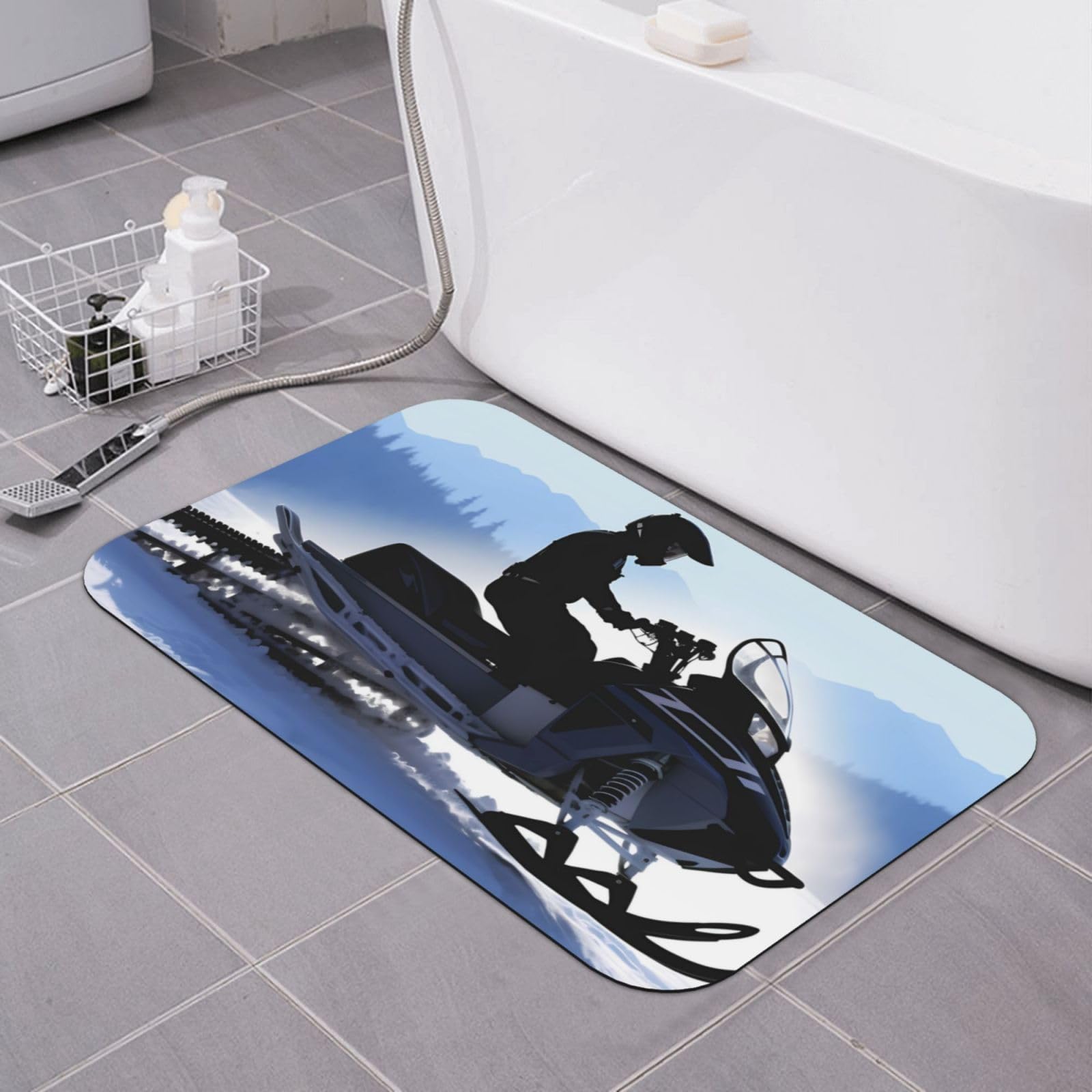 Tapis de bain en terre de diatomées absorbant et antidérapant à séchage rapide BONDIJ