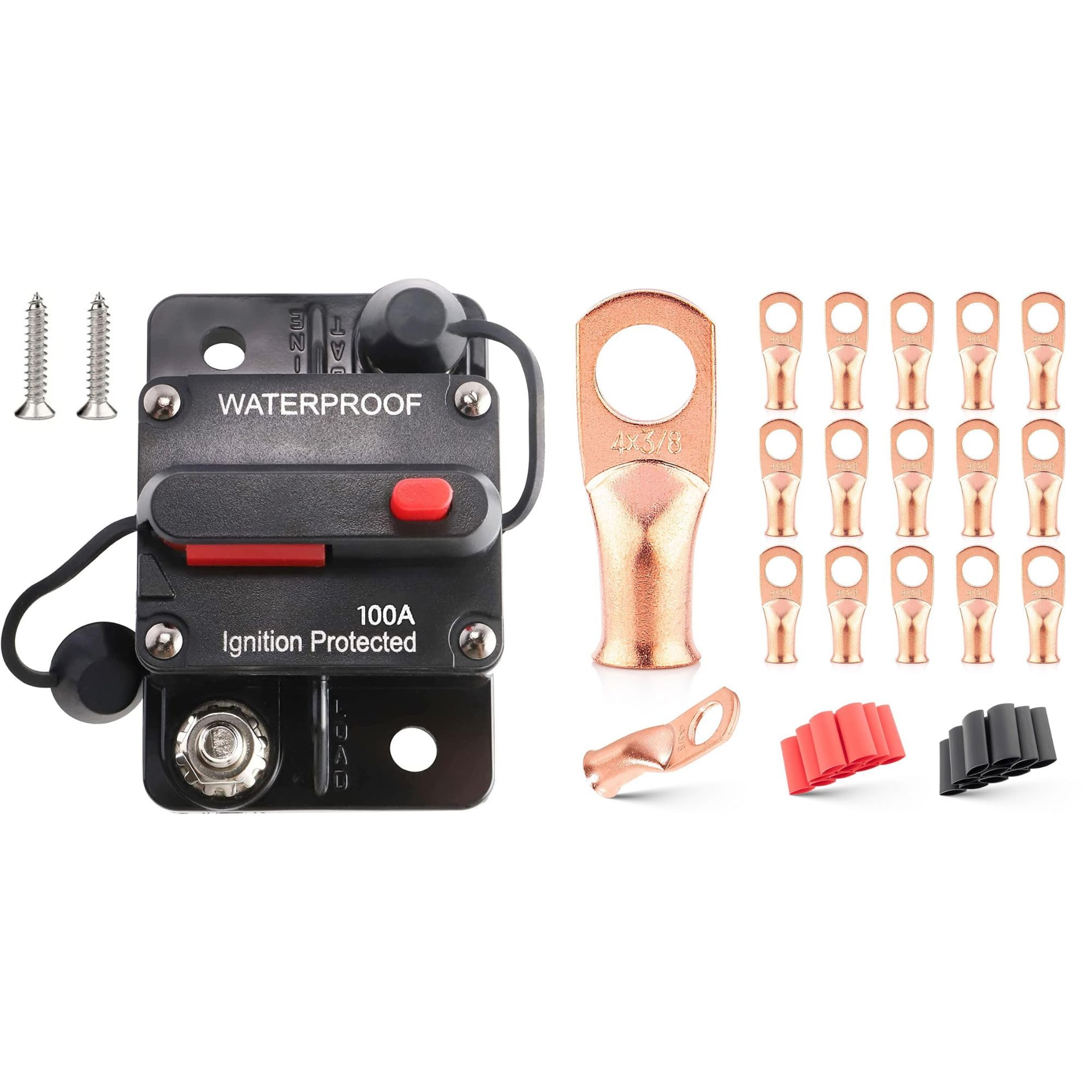 Amazon.com: RED WOLF Waterproof 100Amp Circuit Breaker w/Manual