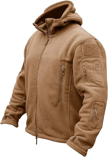 CRYSULLY TJ2 - Chaquetas tácticas militares deportivas de hombre, abrigos de lana con capucha, chaquetas de aventura al aire libre, TJ2