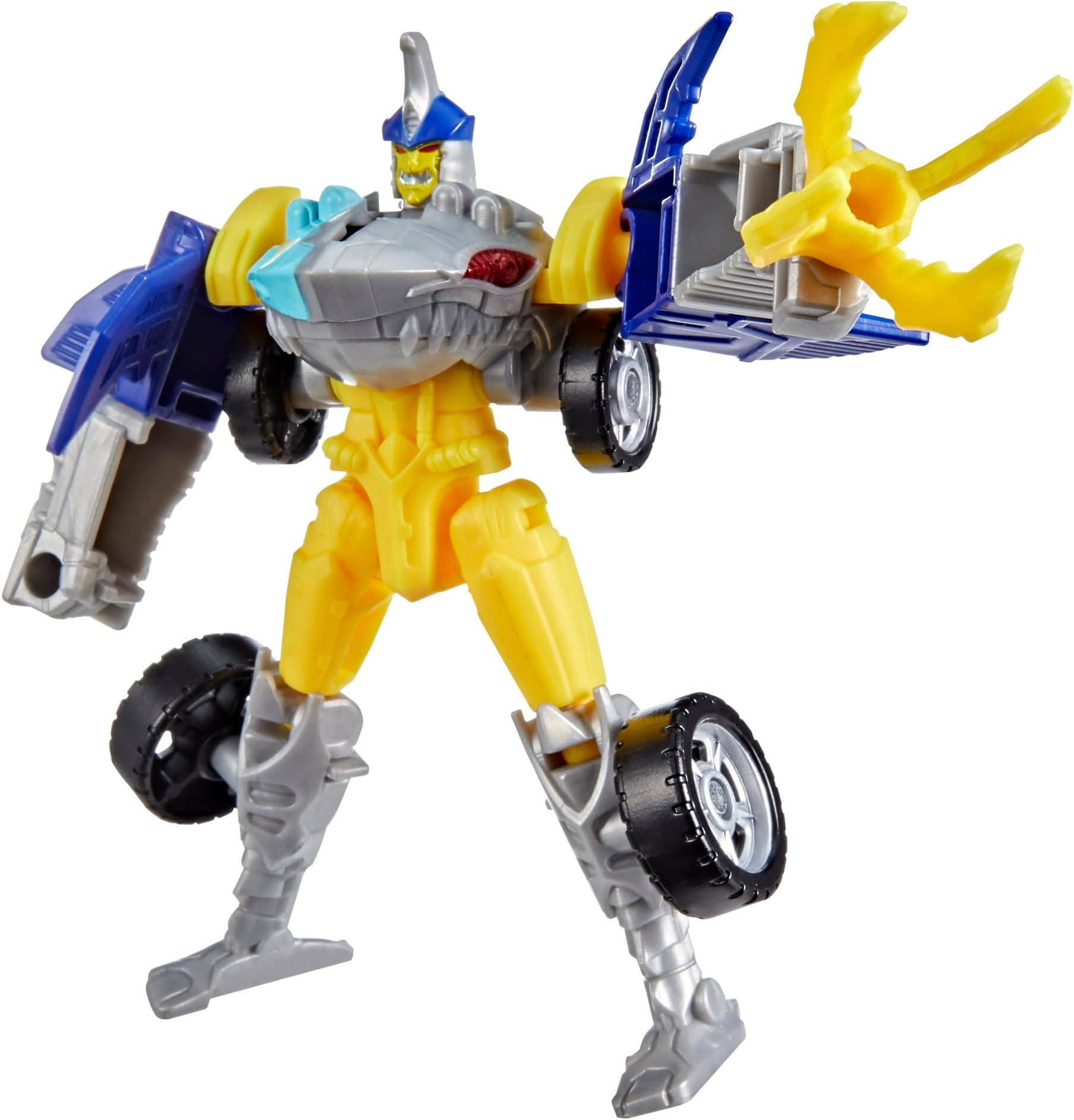 Transformers Cyberworld Skybite Cyberchanger 4" Action Figure Quickly Change into Car Mode Robot Toy for Boys and Girls Kids Christmas Stocking Stuffer Ages 6+