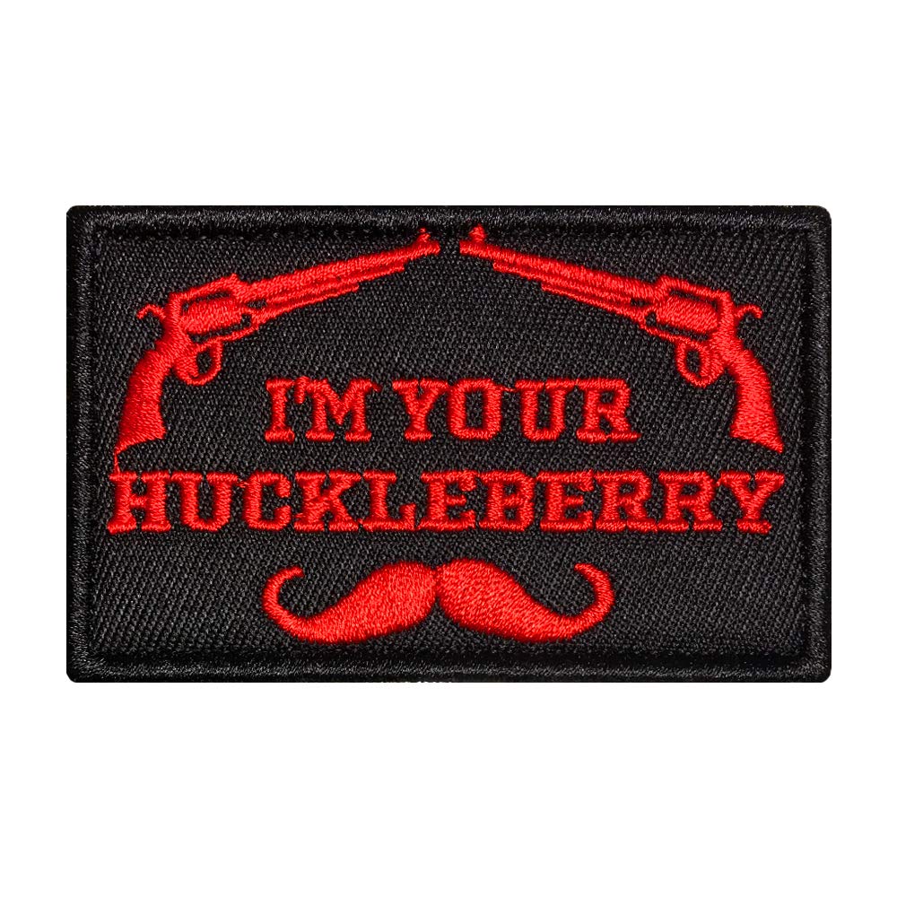 Morton Home I'm Your Huckleberry - 2x3 Hat Patch (RED)