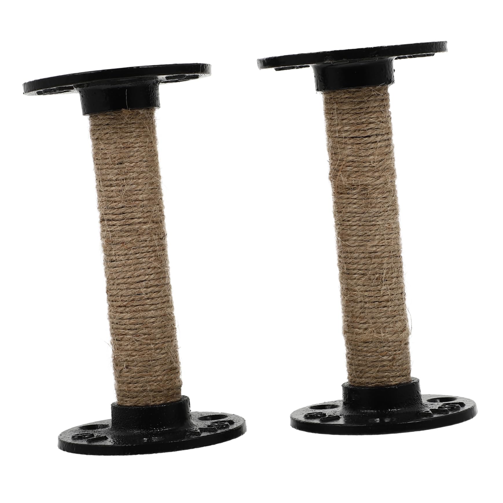 OFFSCH 2pcs Shelf Bracket Invisible Shelf Board or Shelf Support Iron Cast Iron Shelves Home Shelf Brackets Black Iron Shelves Iron Rack Rope Fall to The Ground Partition