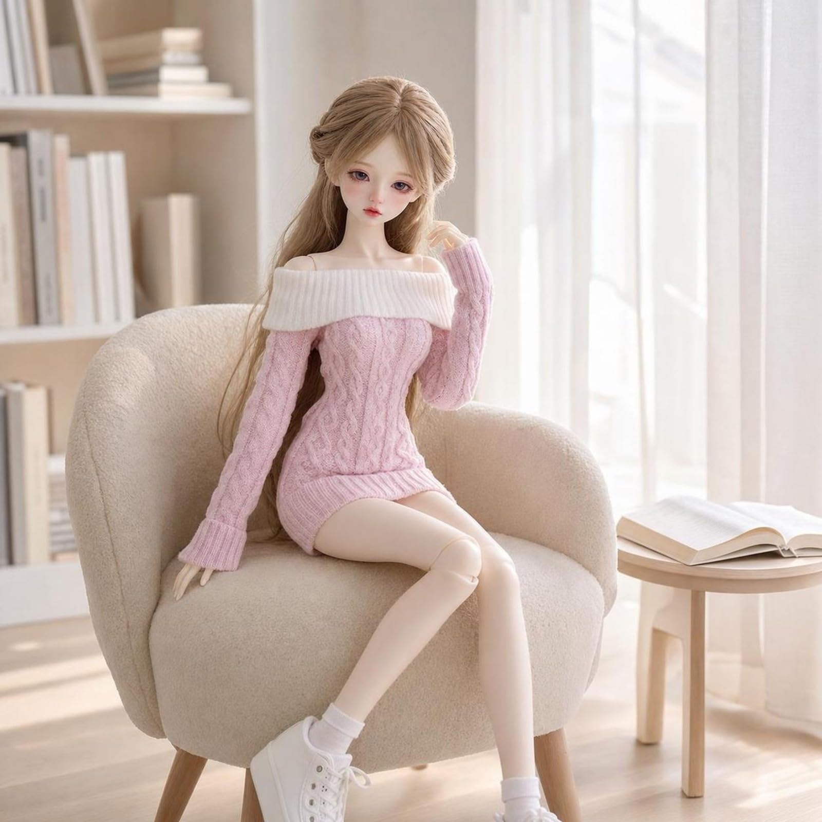 Maglione per BJD Moderno Giocattolo , Rosa