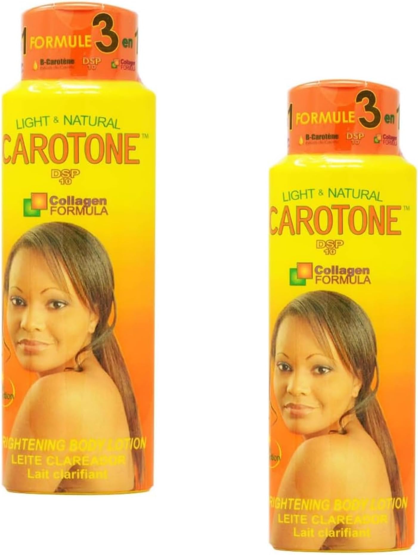 Carotone Brightening Body Lotions (Pack of 2) - Skin-Smoothing & Moisturizing Formula to Remove Dark Spots, Marks, and Pigmentation, 215ml Each