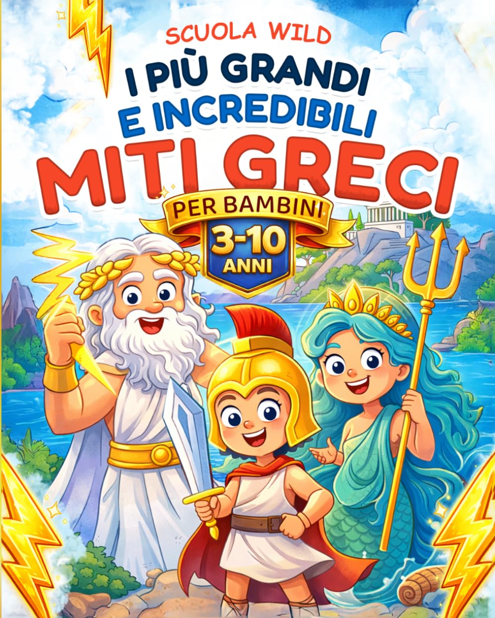 I Grandi Miti Greci per Bambini: Raccolta delle più Incredibili Storie su Eroi, Dei, Mostri e tutta la Mitologia Greca
