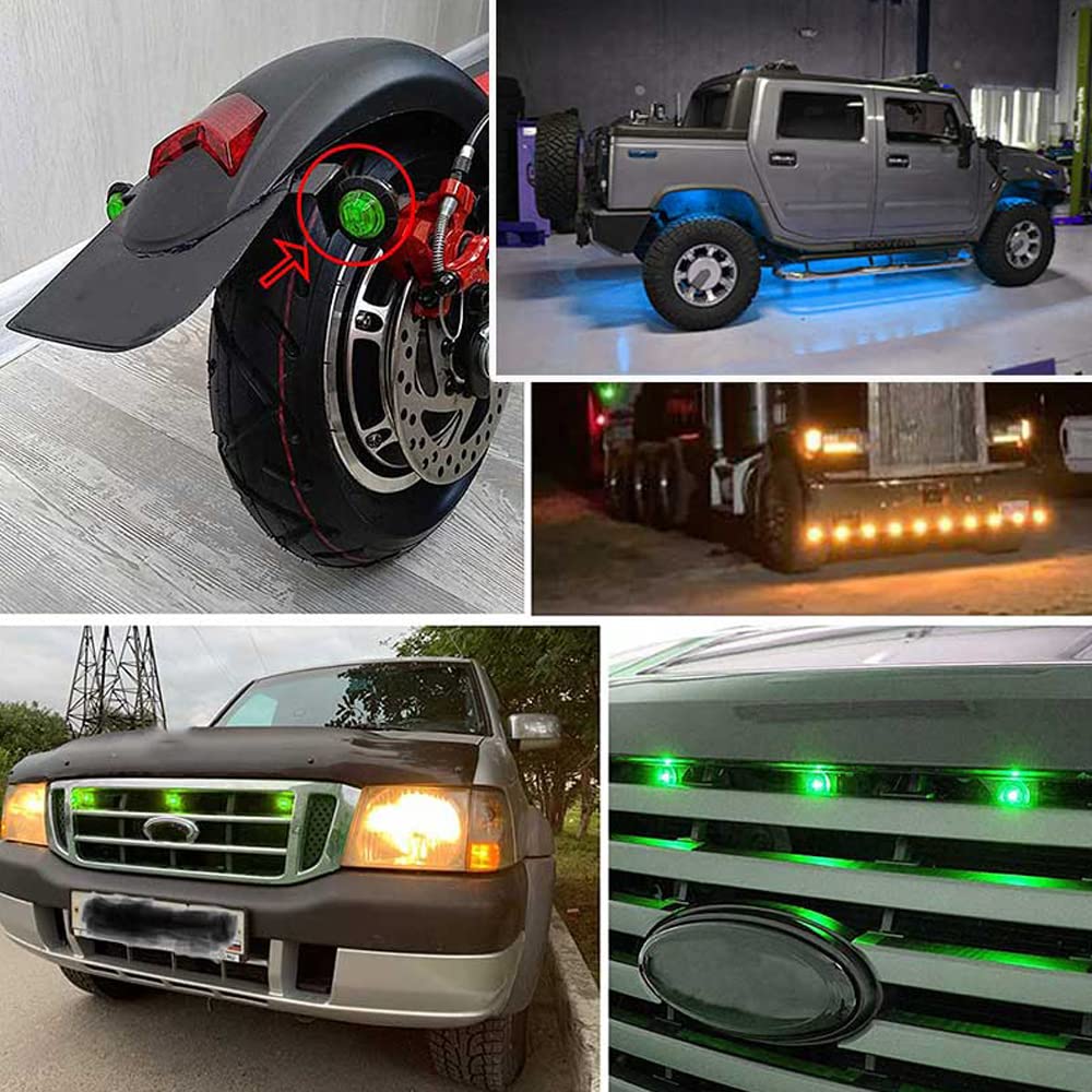 Indicatori LED GSRECY Da 3/4 Pollici - Impermeabili, 12V/24V, Per Auto, Camion, Barche - Foto 3