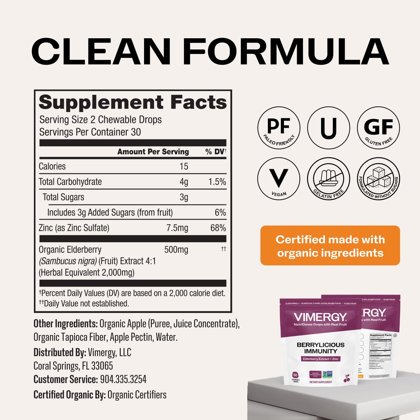 NutriDense Berrylicious Immunity*, Elderberry & Zinc Chewables,1 mo supply — Amazon image 6