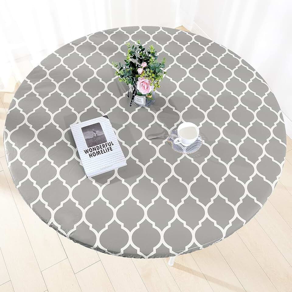 42 round elastic tablecloth