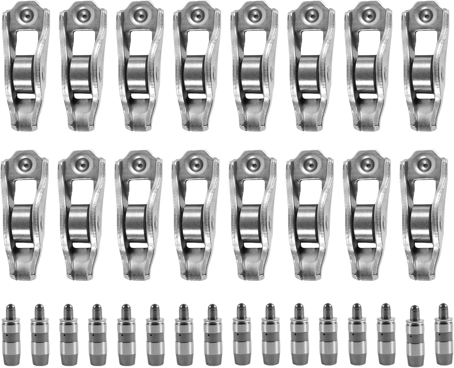 53020742AC 53021077 Rocker Arm lifters Lash Adjuster Kit Compatible with 2011-2013 Dodge Ram 1500 Dakota Durango Nitro Jeep Grand Cherokee Liberty Commander 3.7L 4.7L 16 PCS