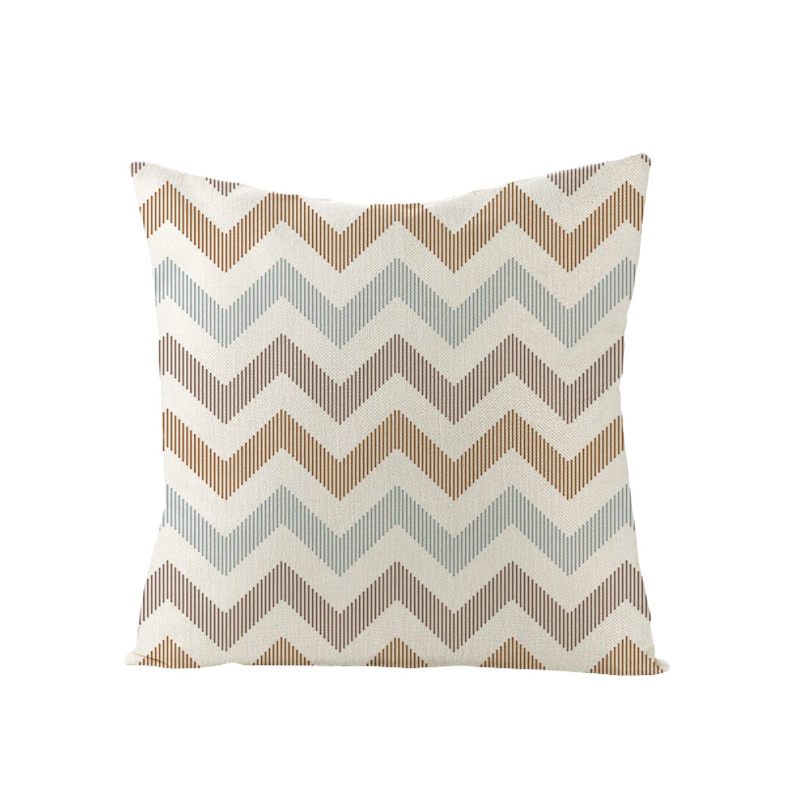 Sofa Fundas Cojines 60x60 Pack de 4 Cuadrado,Funda de Almohada Lino con Cremallera Invisible,Funda de Cojín Decoración para Hogar Sala Cama Jardín Silla Coche-geometría