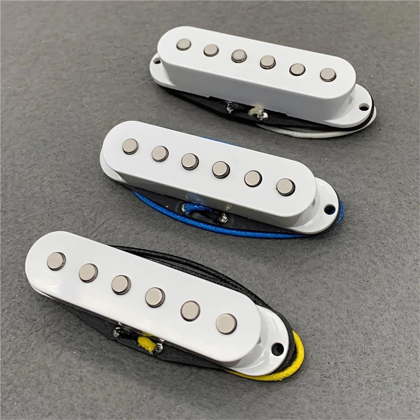 Pickup Gitary Elektrycznej Alnico 5 Zestaw zabytkowych przetworników z pojedynczą cewką Przetworniki gitarowe Akcesoria gitarowe(White)