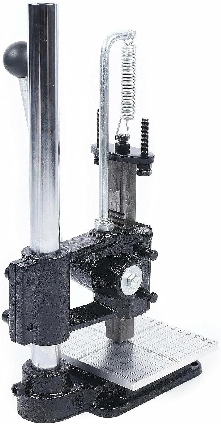 Leather Press Leather Press Imprinting Machine, Manual Punching Stamping Logo Press Leather Hole Tool for Punching, Pronging