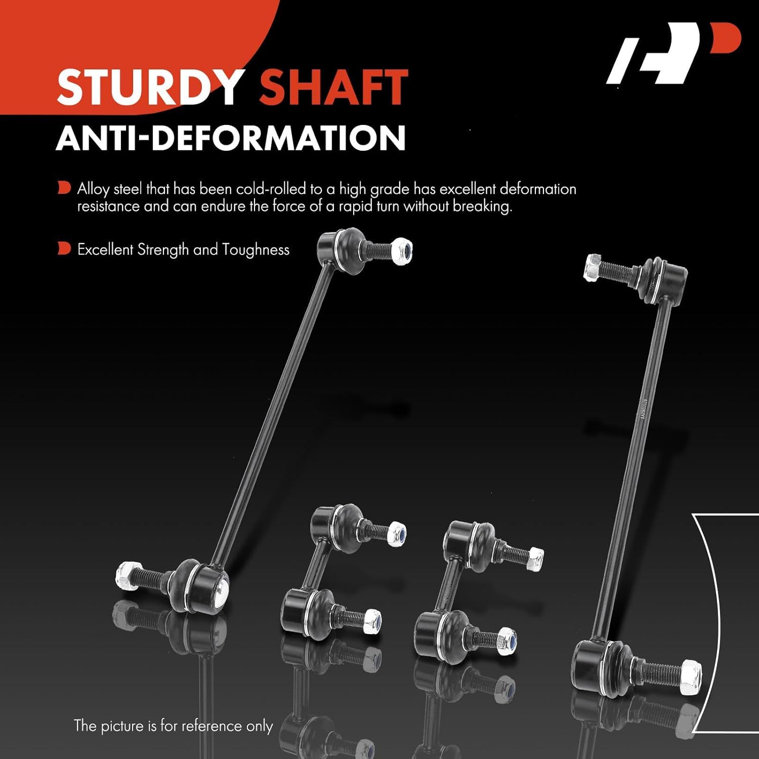 A-Premium Set of 4, Front & Rear Sway Bar Links Kit Stabilizer Bar Links, Compatible with Nissan Altima 2013-2018, Maxima 2016-2018