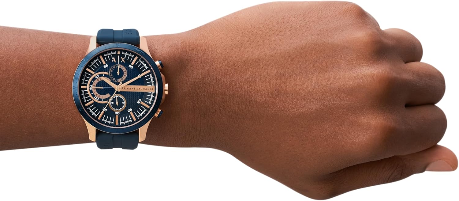 A|X Armani Exchange Chronograph Watch for Men; Men's Watch with Leather, Stainless Steel or Silicone Band - Image 5
