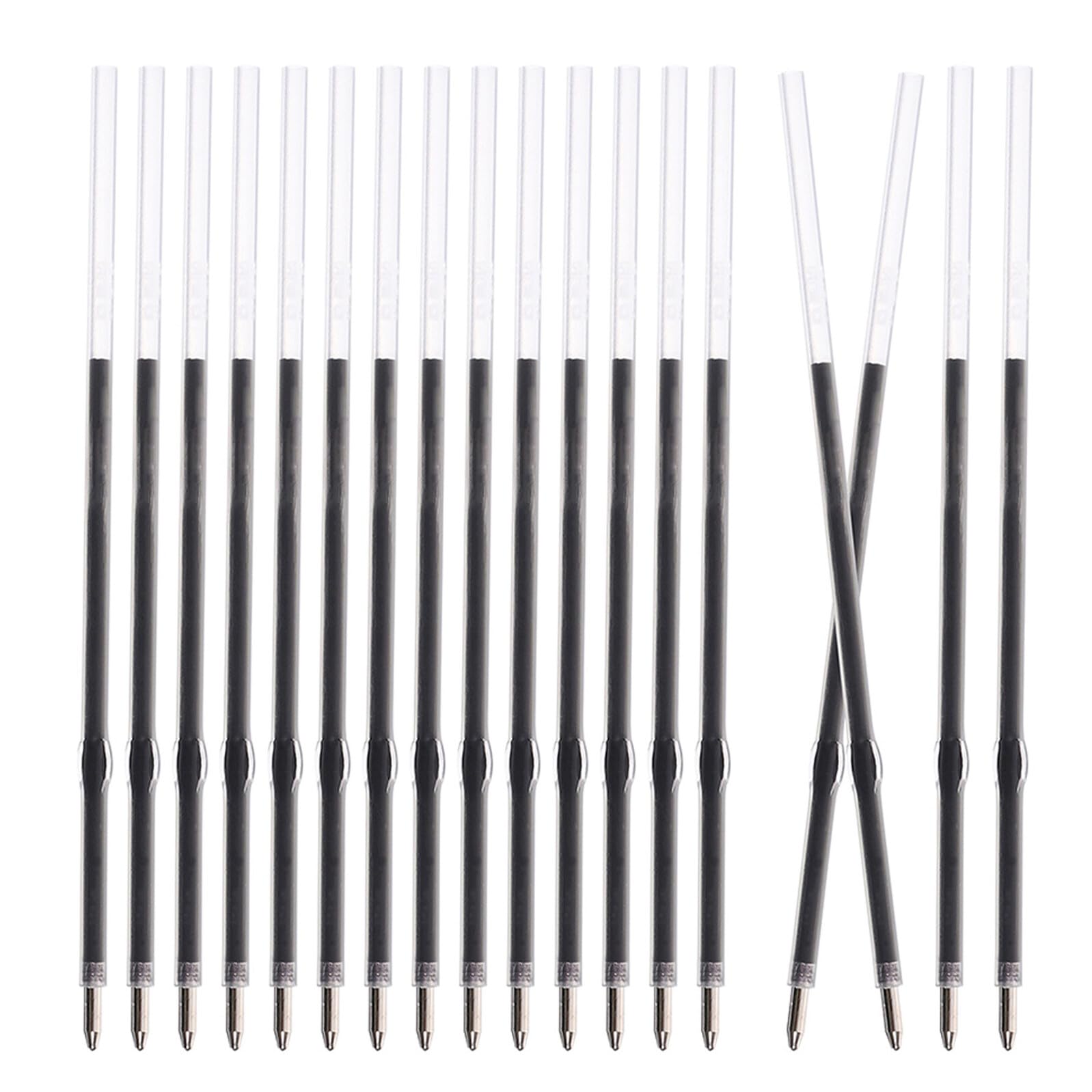 600 Pièces Recharges de Stylo à Bille Noir Recharges Encre Remplaçables Haute Capacité pour Stylos à Bille Rétractables Compatibles pour Bureau et École