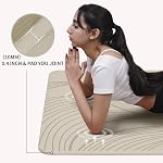 Grand tapis de yoga-72.00x36.00 x0.4.00 Largeur supplémentaire & Mat d'exercice épais, confortable, non glissant fonctionne bien sur tout le plancher pour stretching,Yoga Studio,Gym ou Home Workouts