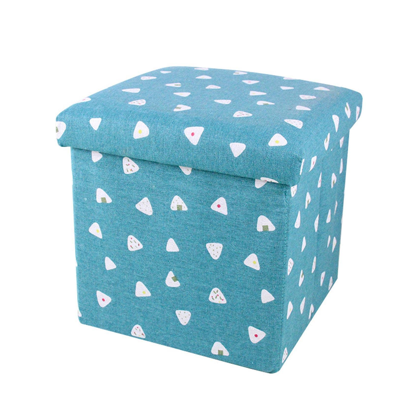 Pouf de rangement carré lin pour éliminer le désordre