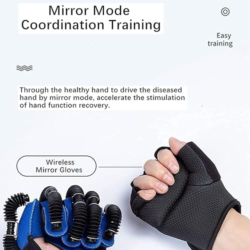 Miniatura 3 de Guantes de robot de rehabilitación Protector exoesqueleto entrenamiento manual para accidente cerebrovascular hemiplejia función de la mano