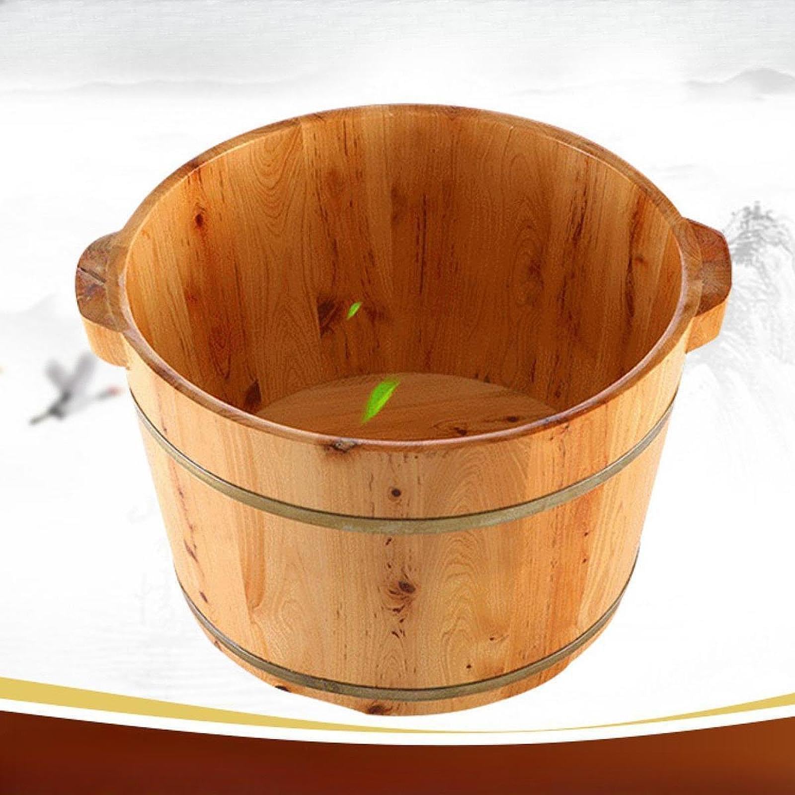 El lavabo para pies de Para madera, de gran capacidad, ofrece beneficios para la salud, cuidado personal y mimos, la bañera para pies también se