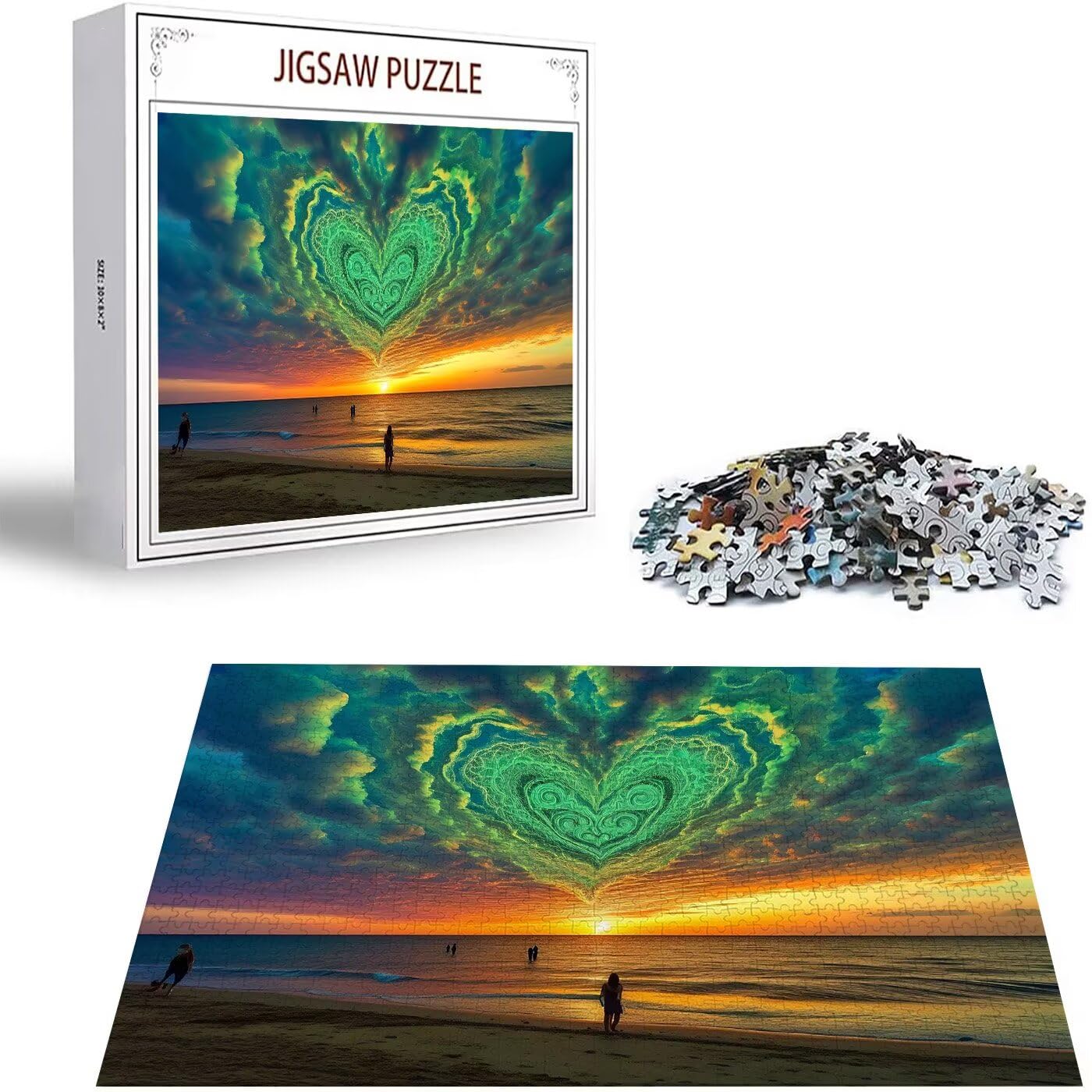 Puzzle 2000 Sztuk Dorosły Puzzle Sen Klasyczne Puzzle, 2000 Sztuk Gra edukacyjna Wyzwanie Zabawka Puzzle Plaża Sztuka DIY Gra Na co dzień Zabawki Prezent Ciekawy Przyjaciel Rodziny Odpowiedni S-324