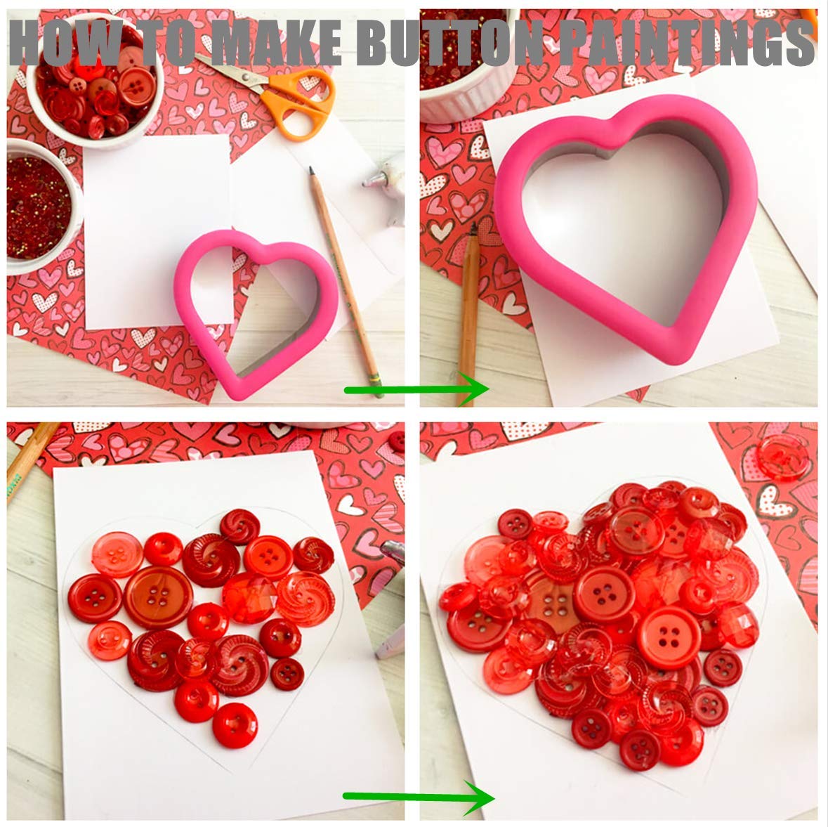 400pcs Cute Animal Fruit Heart Star Resin Buttons 2 Holes Small Sewing Decorative Buttons Beads Charms for Jewelry Scrapbooking Painting Crafts Embellishments(Butterfly) - Image 4