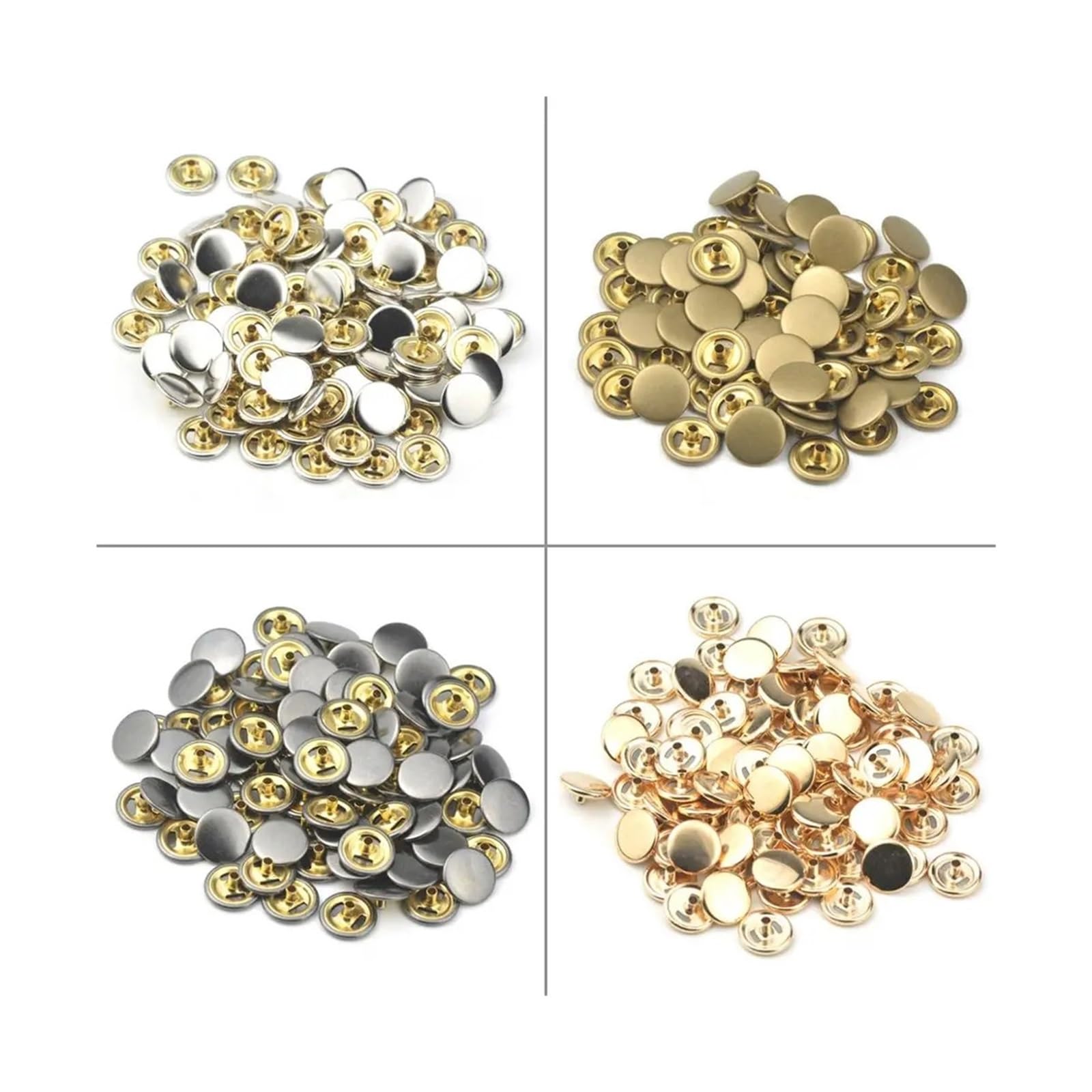 Snap Fasteners Botón Die Botones de 30 piezas o molde troqueles presión 1 pieza