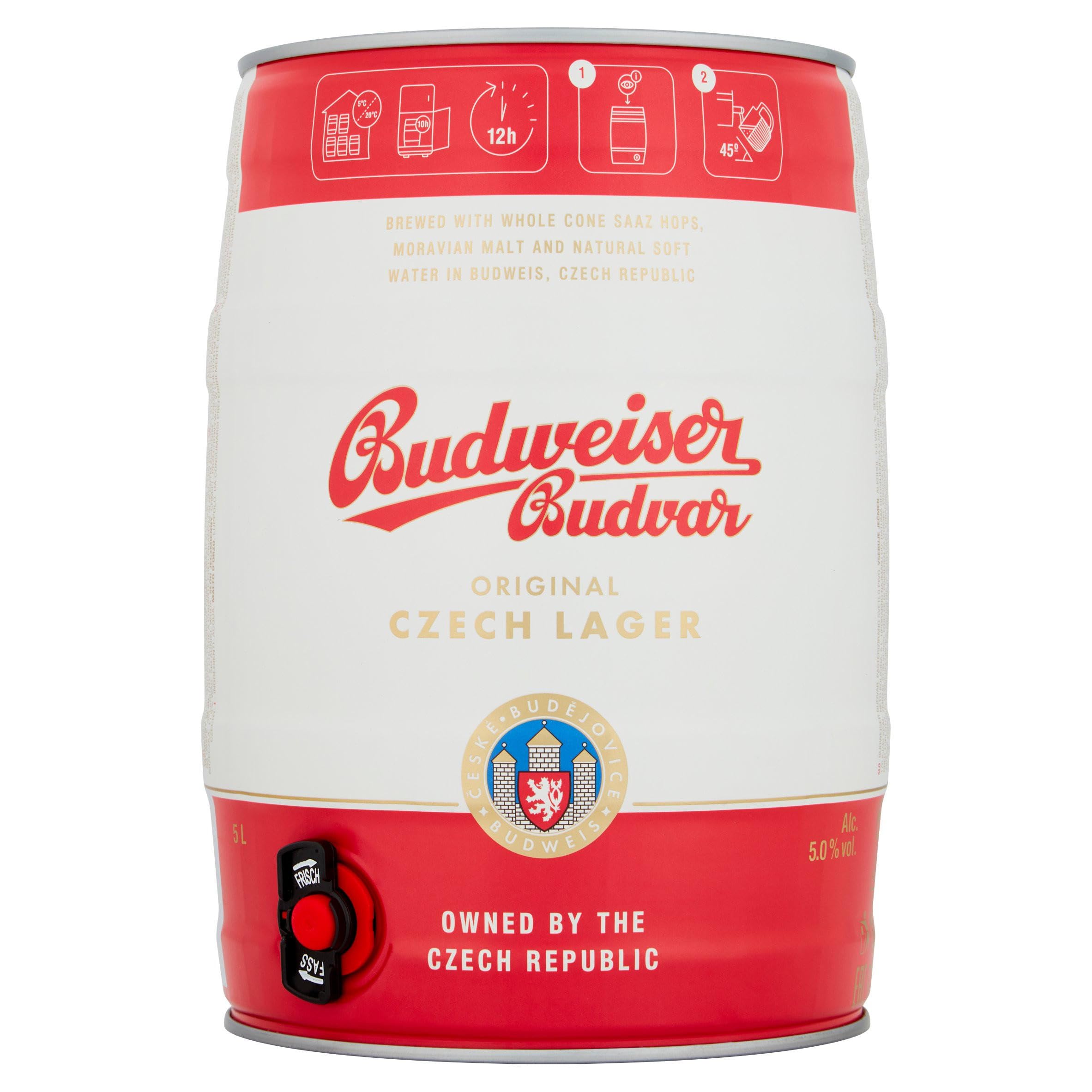 Budweiser Budvar Partyfass (1 x 5 l)