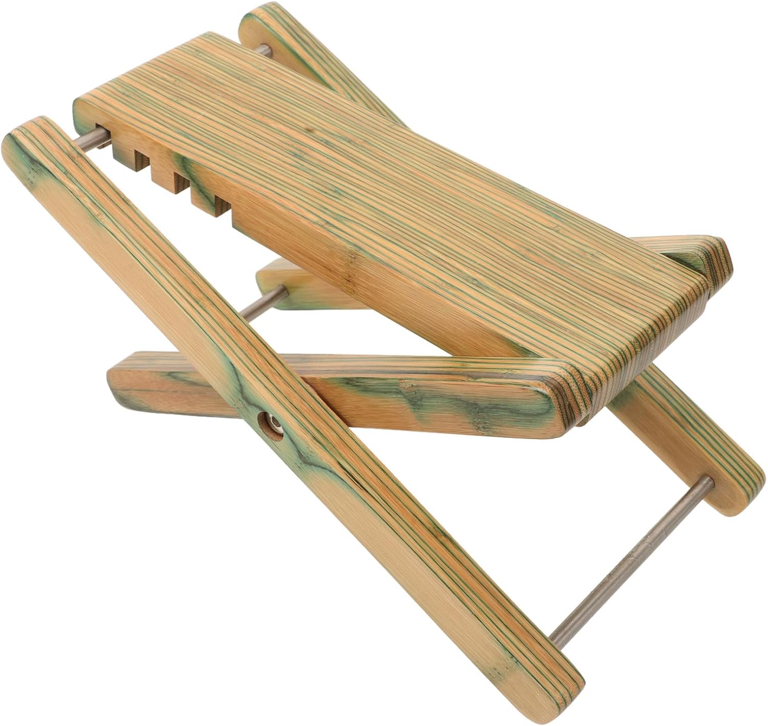 Adjustable Wooden Guitar Footrest Folding Stool for Instrument Players