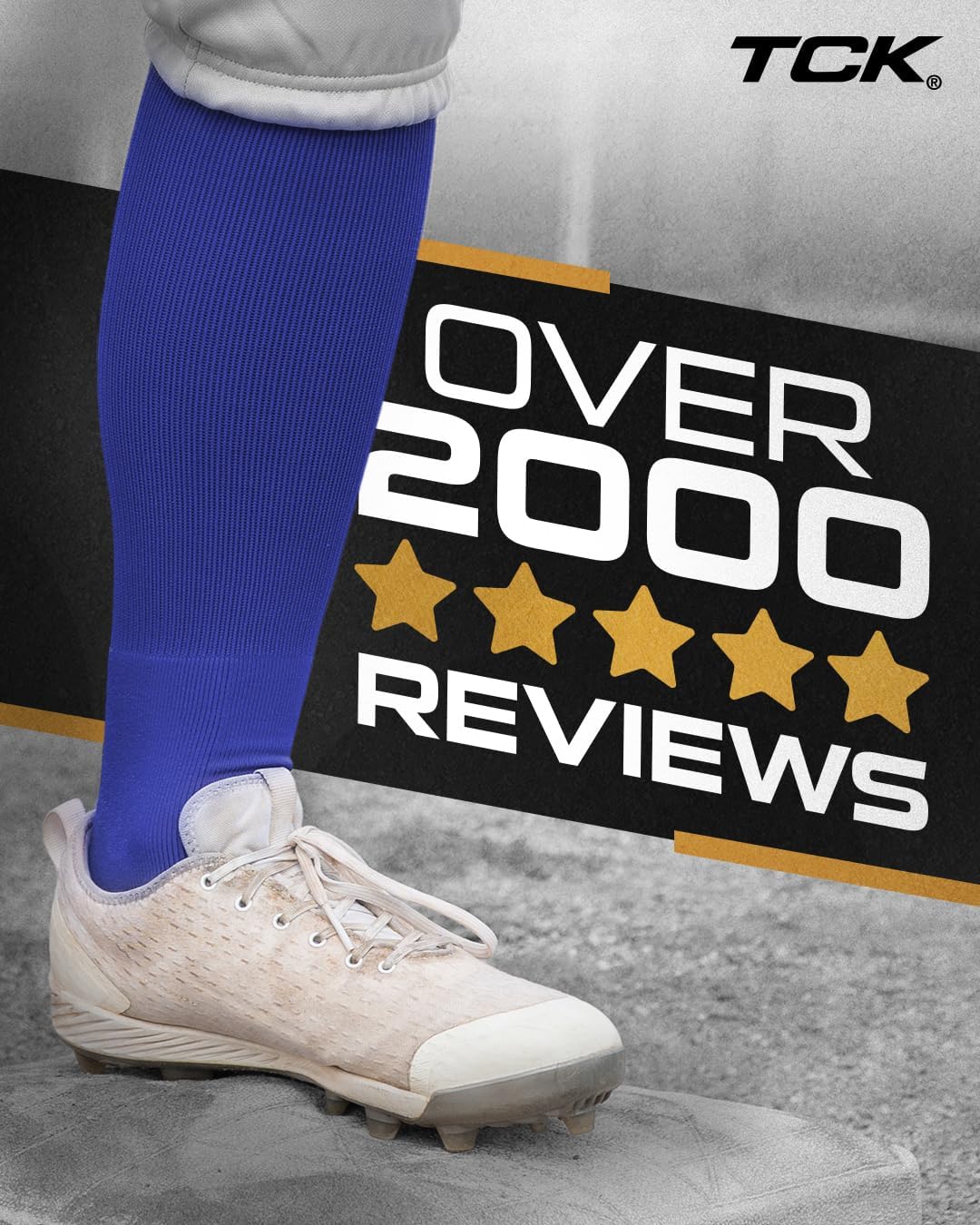 Baseball Softball Over the Knee Socks Prosport | Durable Performance | Double Welt Top | Smooth Toe | Moisture Wicking - Image 2