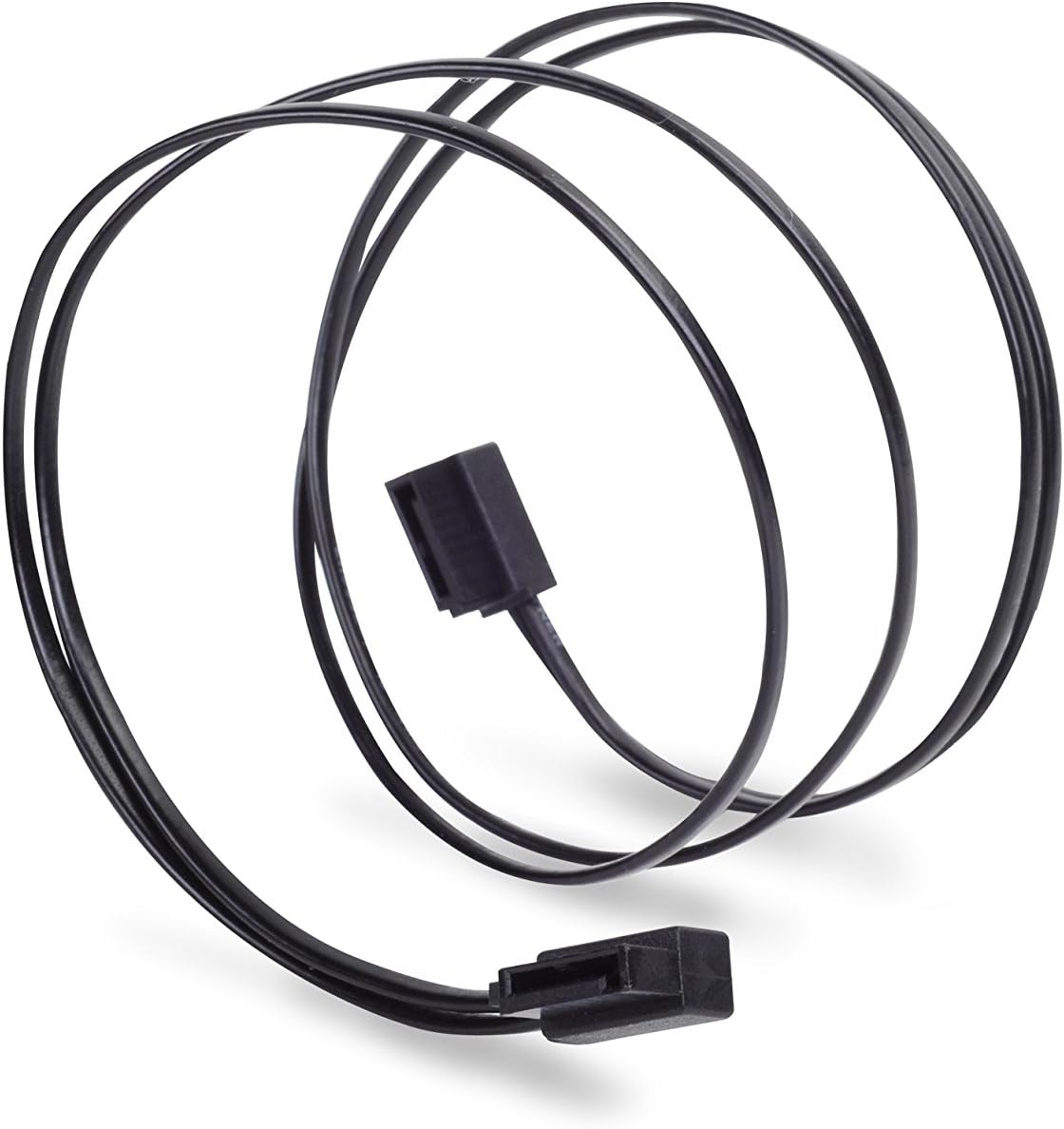 Technology SST-CP11B-500 Ultra Thin 6Gb/s Lateral 90-Degree SATA Cables with Custom Low-Profile Connectors (CP11B-500),CP11B-500 - Black 500mm